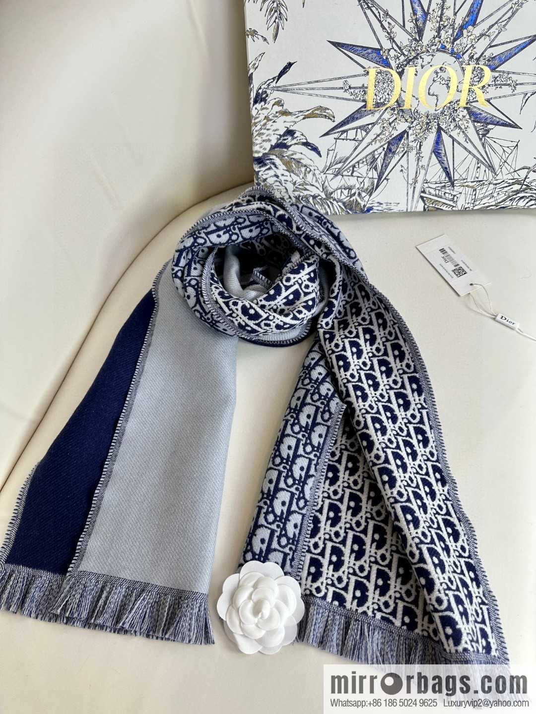 DIOR presbyopia jacquard, high-end men's scarf
