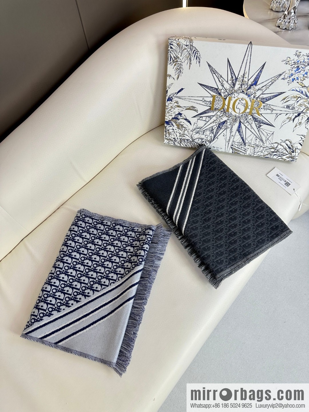 DIOR presbyopia jacquard, high-end men's scarf