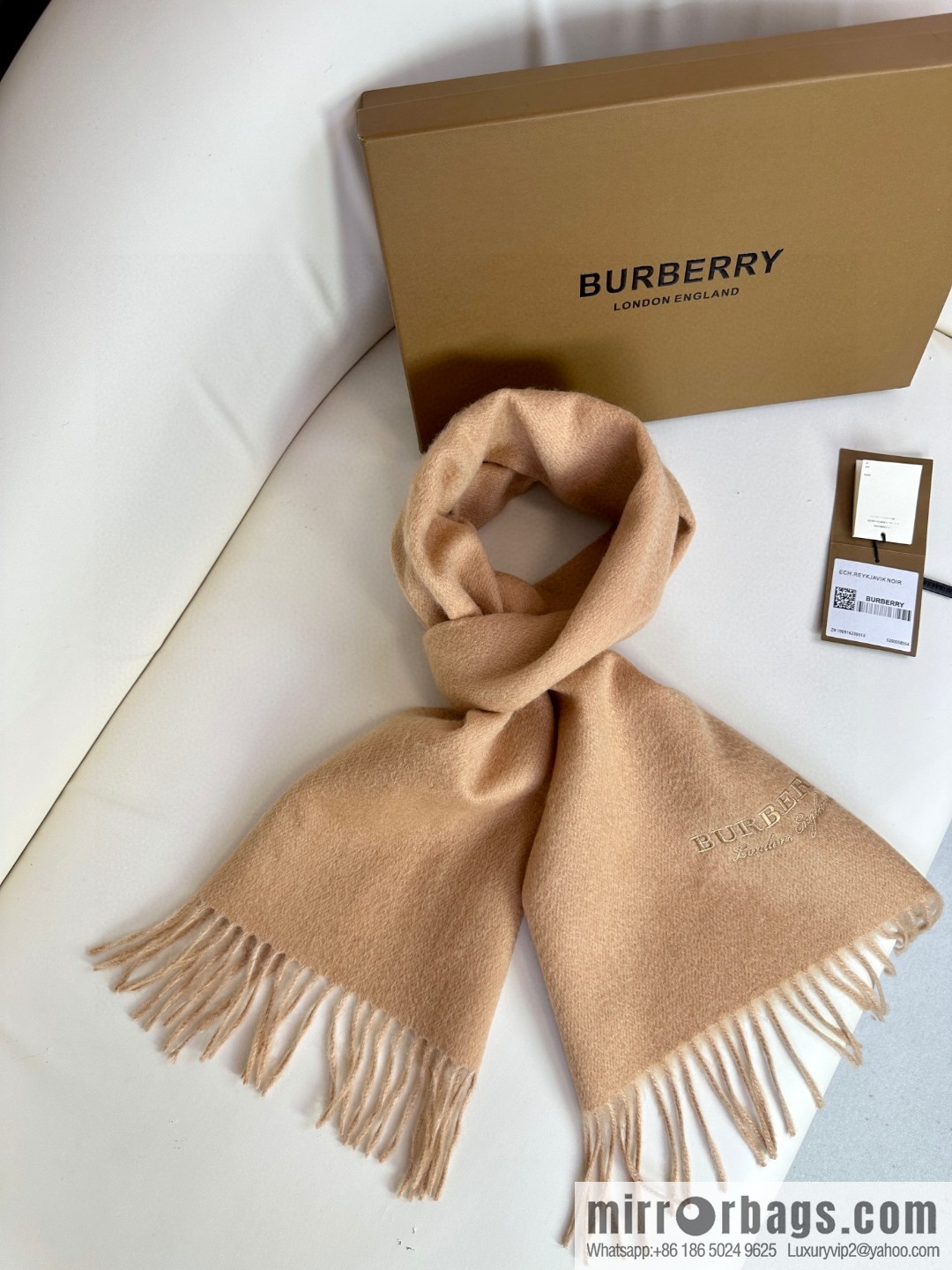 Burberry Burberry 2023 Paris Fashion Show Double Sided Cashmere Scarf