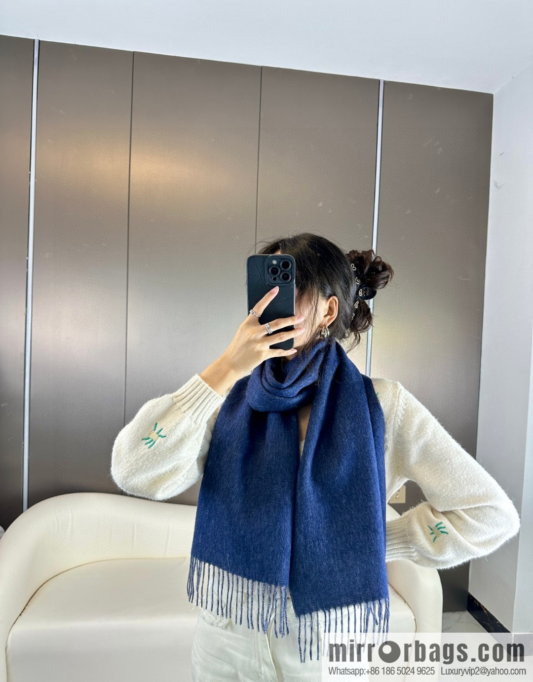 Burberry Burberry 2023 Paris Fashion Show Double Sided Cashmere Scarf