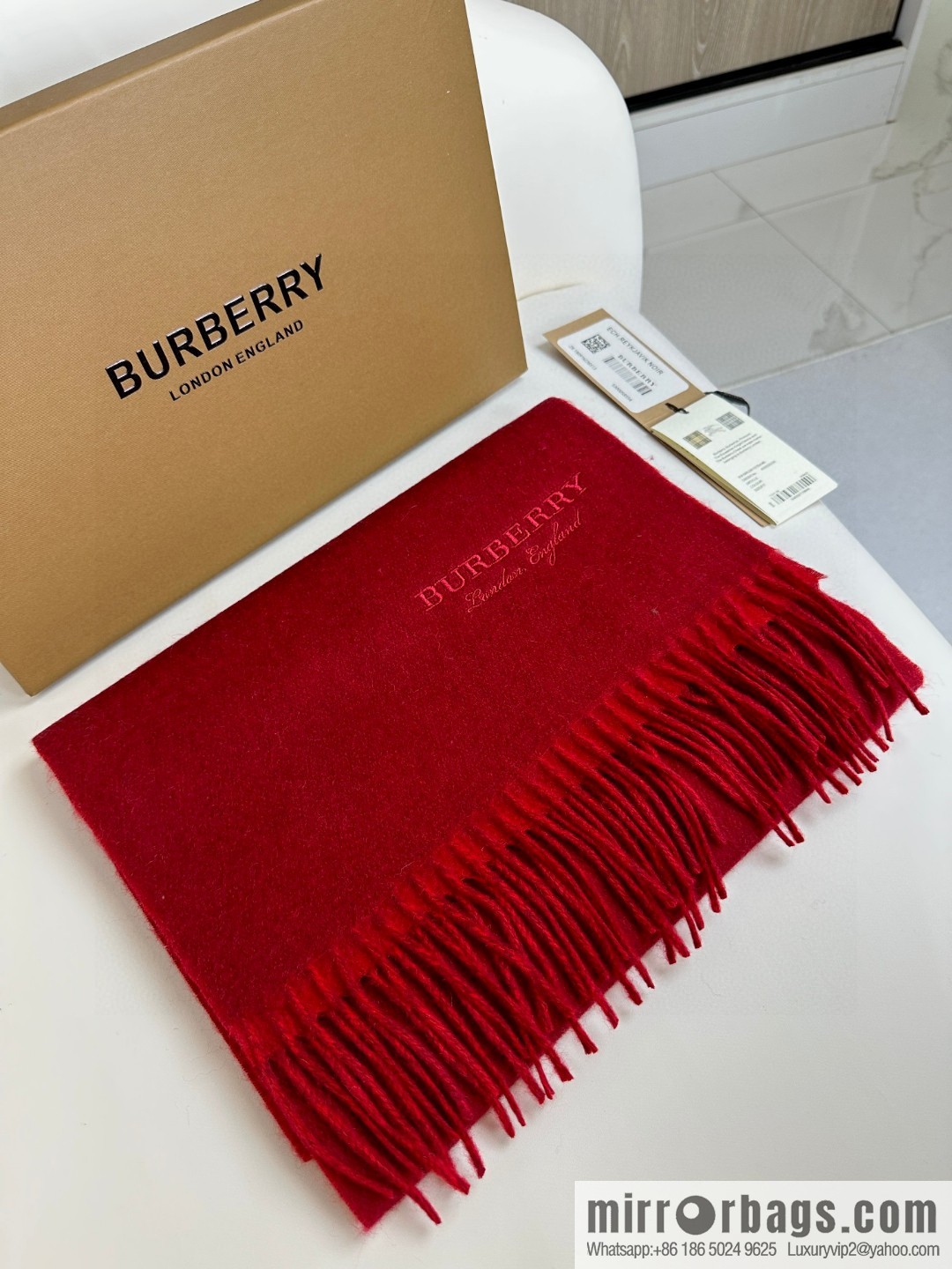 Burberry Burberry 2023 Paris Fashion Show Double Sided Cashmere Scarf