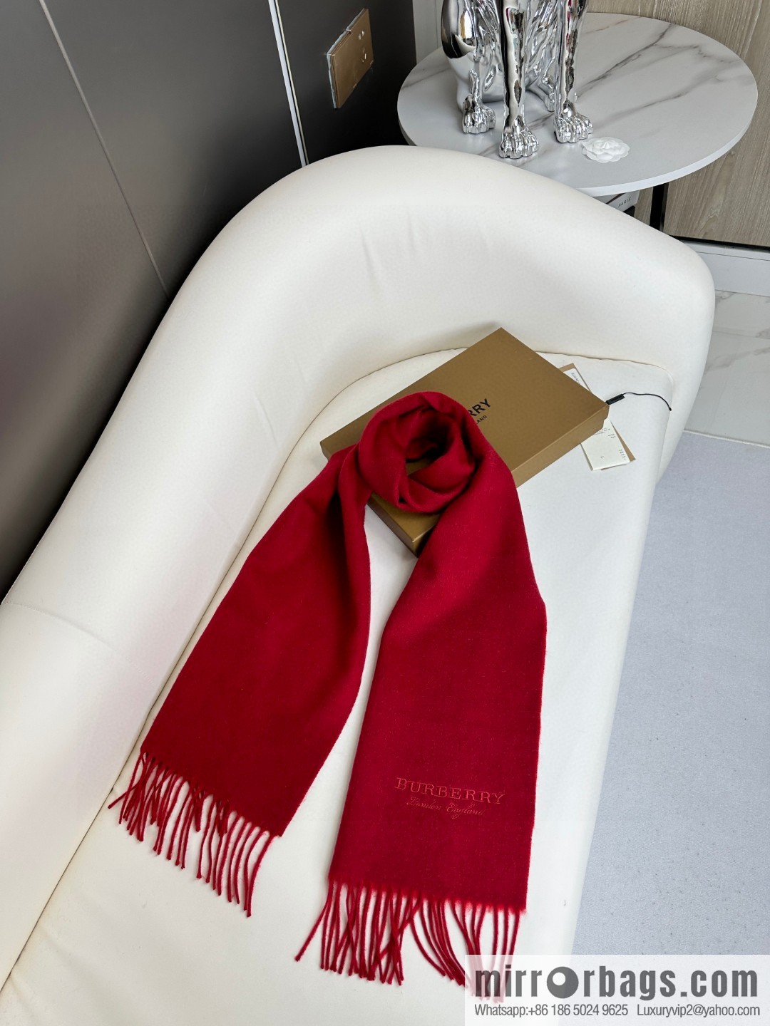 Burberry Burberry 2023 Paris Fashion Show Double Sided Cashmere Scarf