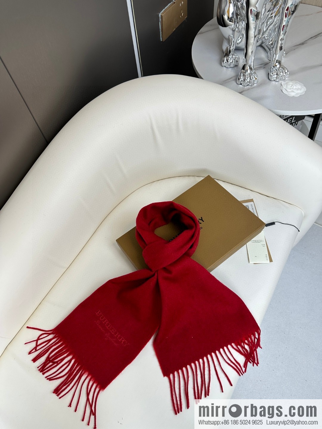 Burberry Burberry 2023 Paris Fashion Show Double Sided Cashmere Scarf