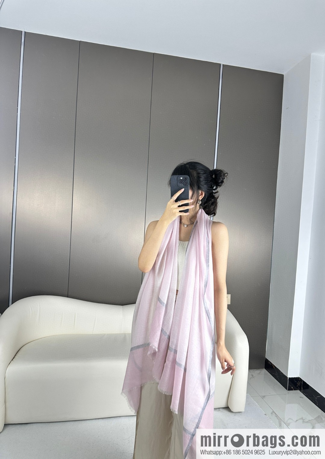 CHANEL 2023 latest color cashmere long towel