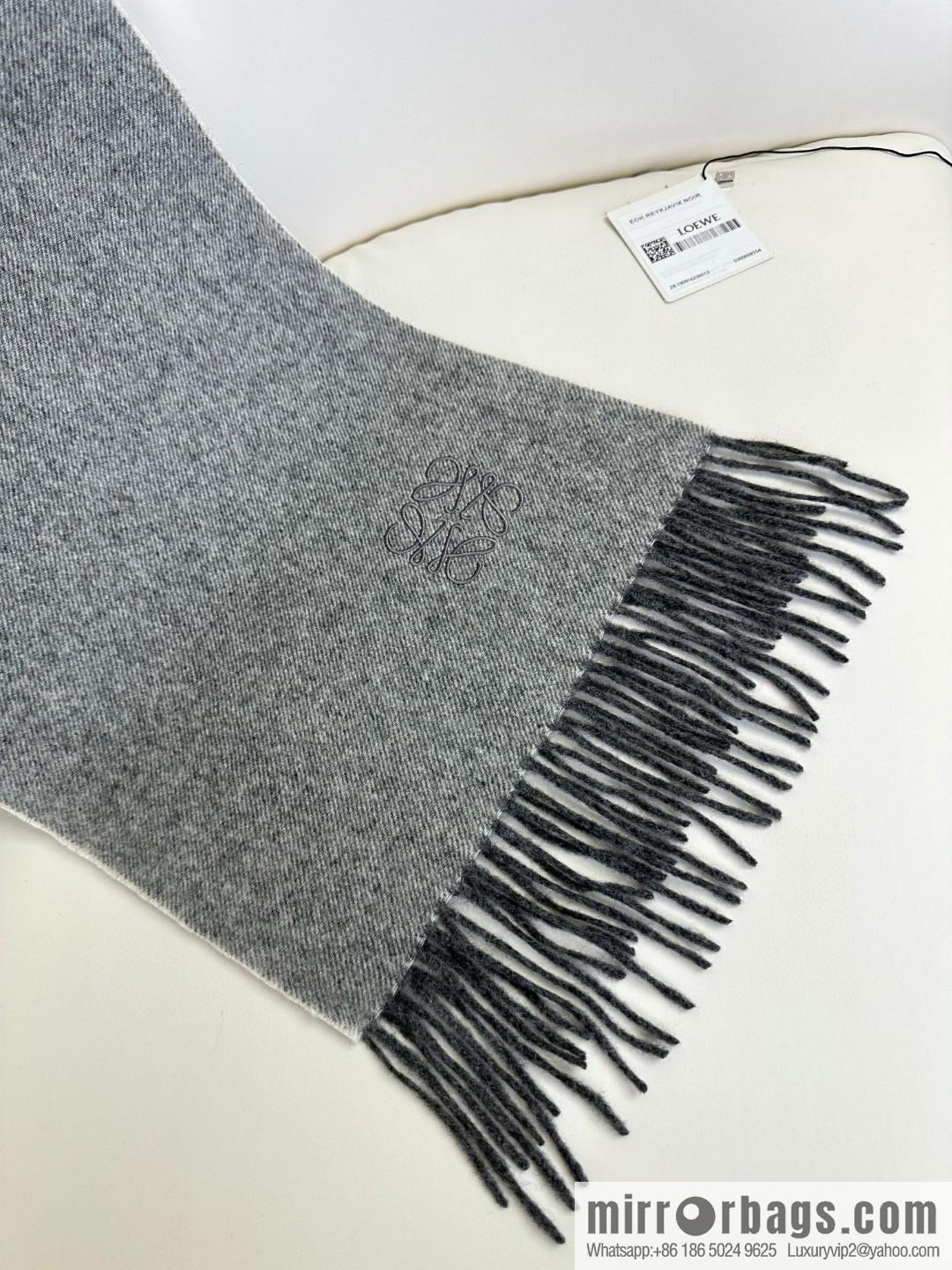 LOEWE double-sided color scheme cashmere scarf