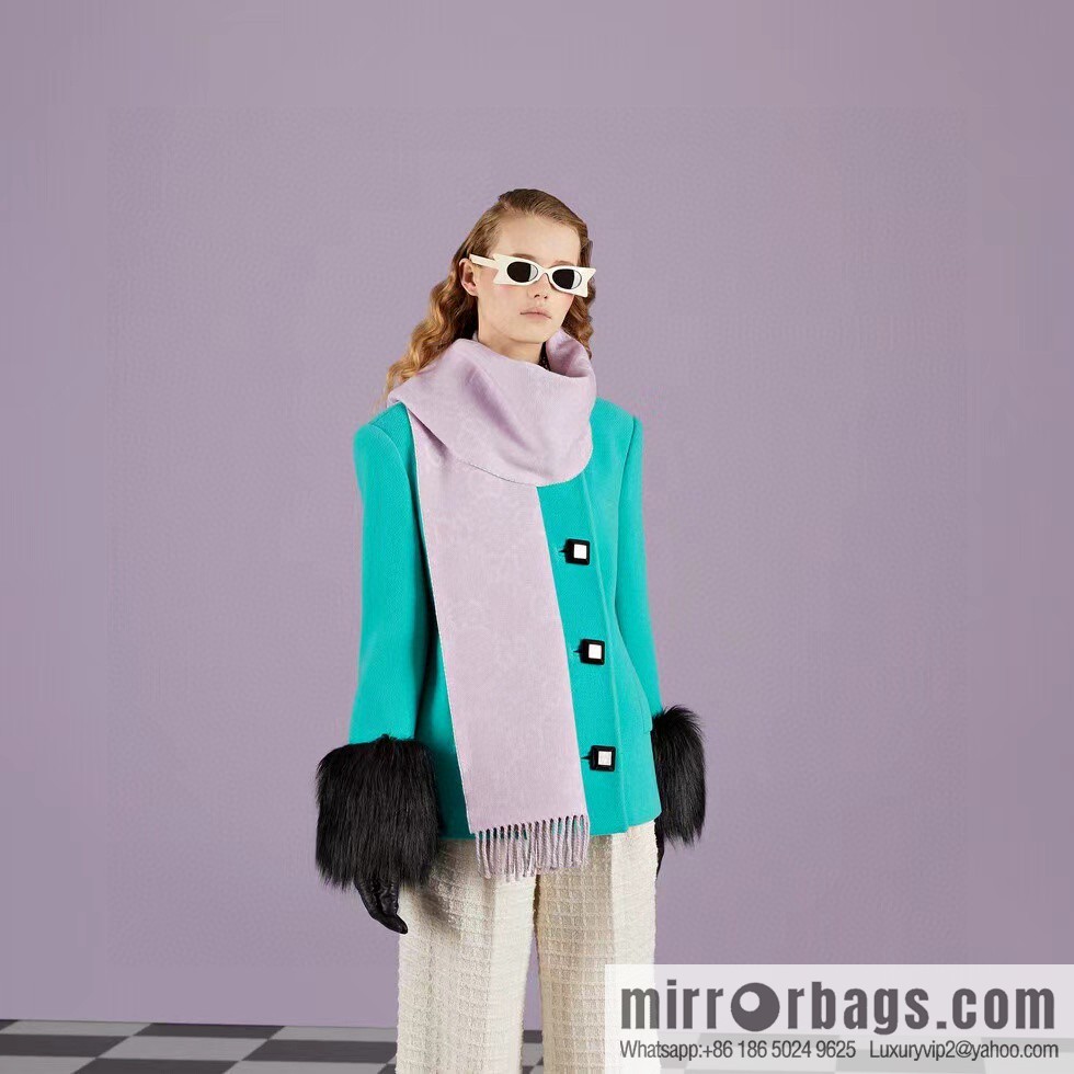 GUCCI autumn and winter new jacquard double-sided scarf