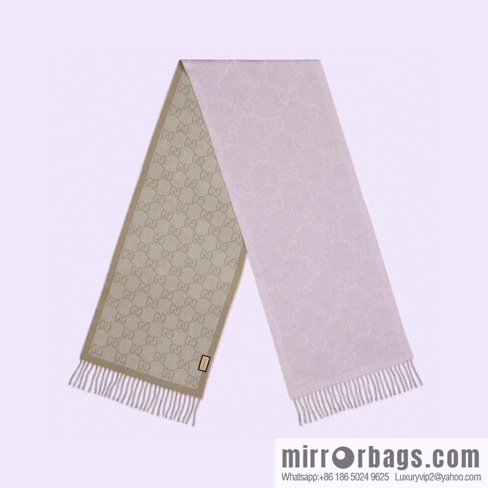GUCCI autumn and winter new jacquard double-sided scarf