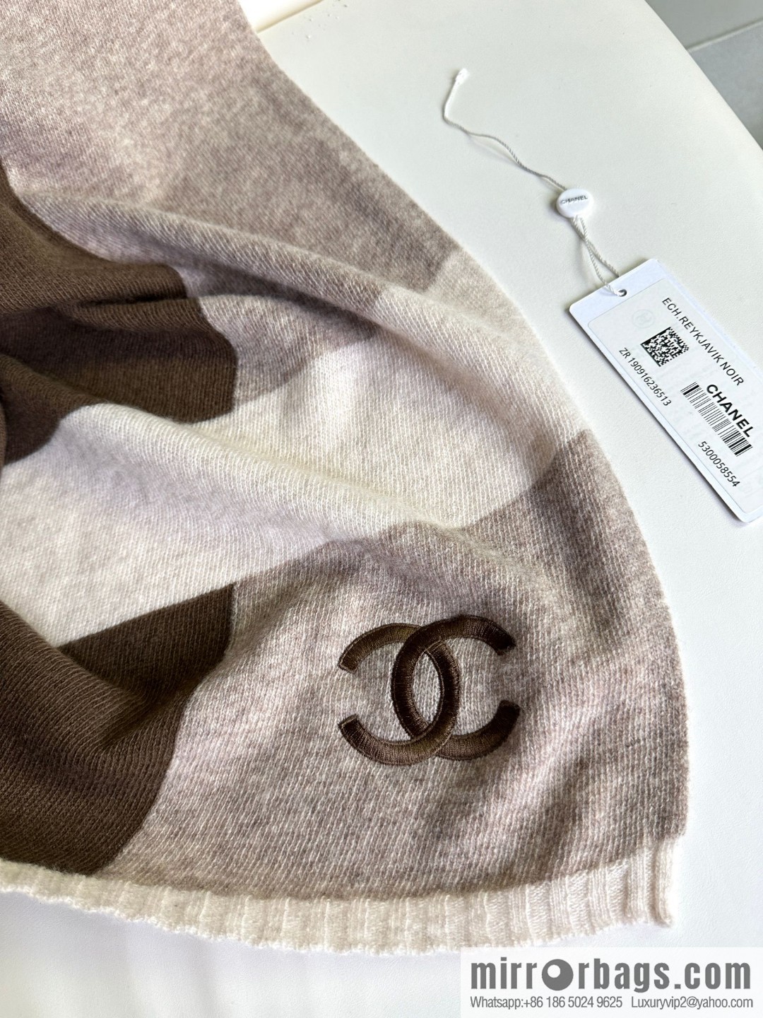 CHANEL 2023 new cashmere knitted scarf