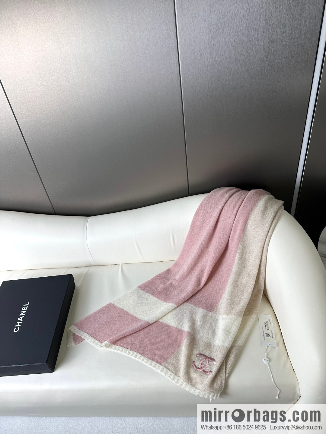 CHANEL 2023 new cashmere knitted scarf