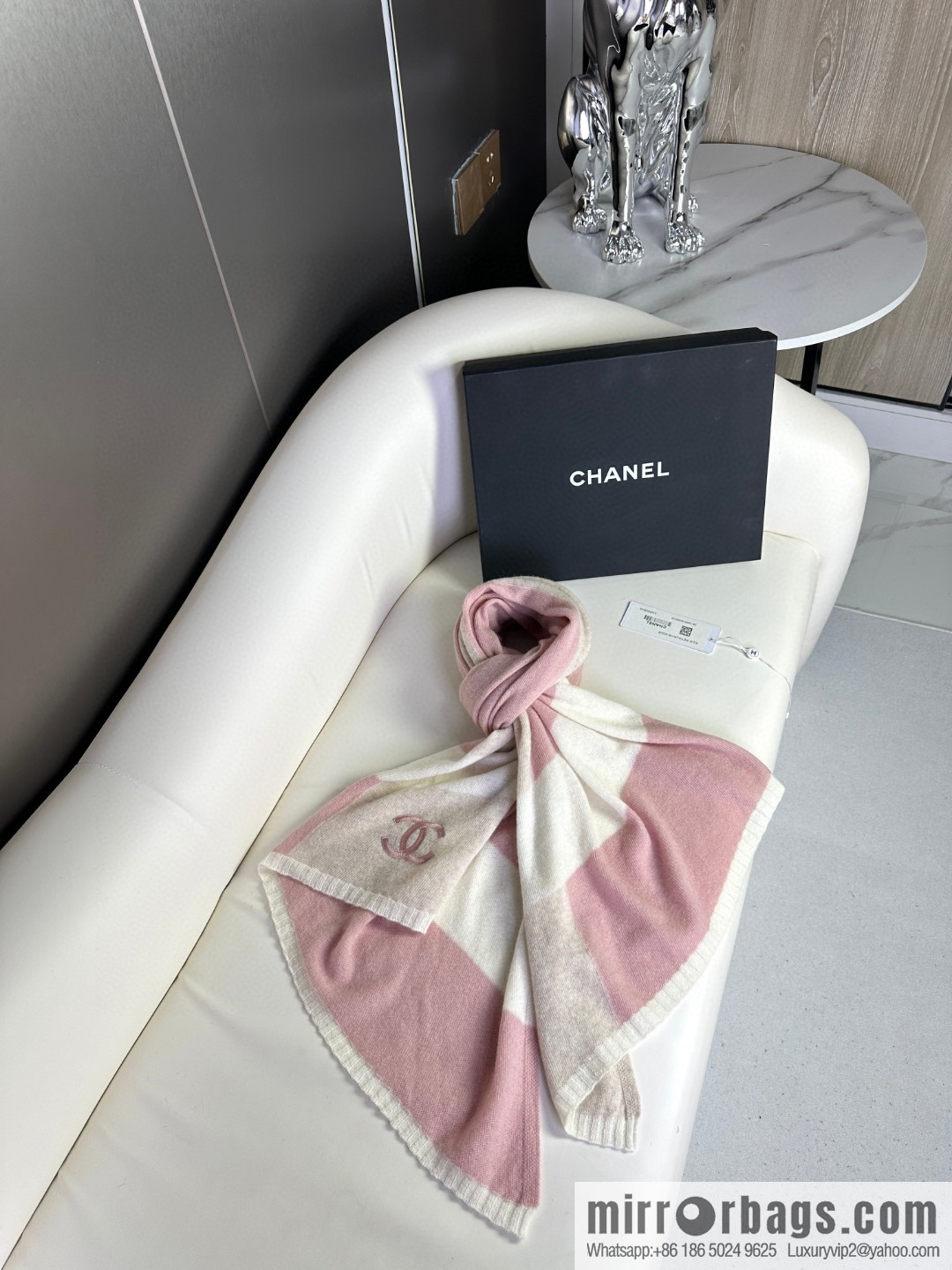 CHANEL 2023 new cashmere knitted scarf