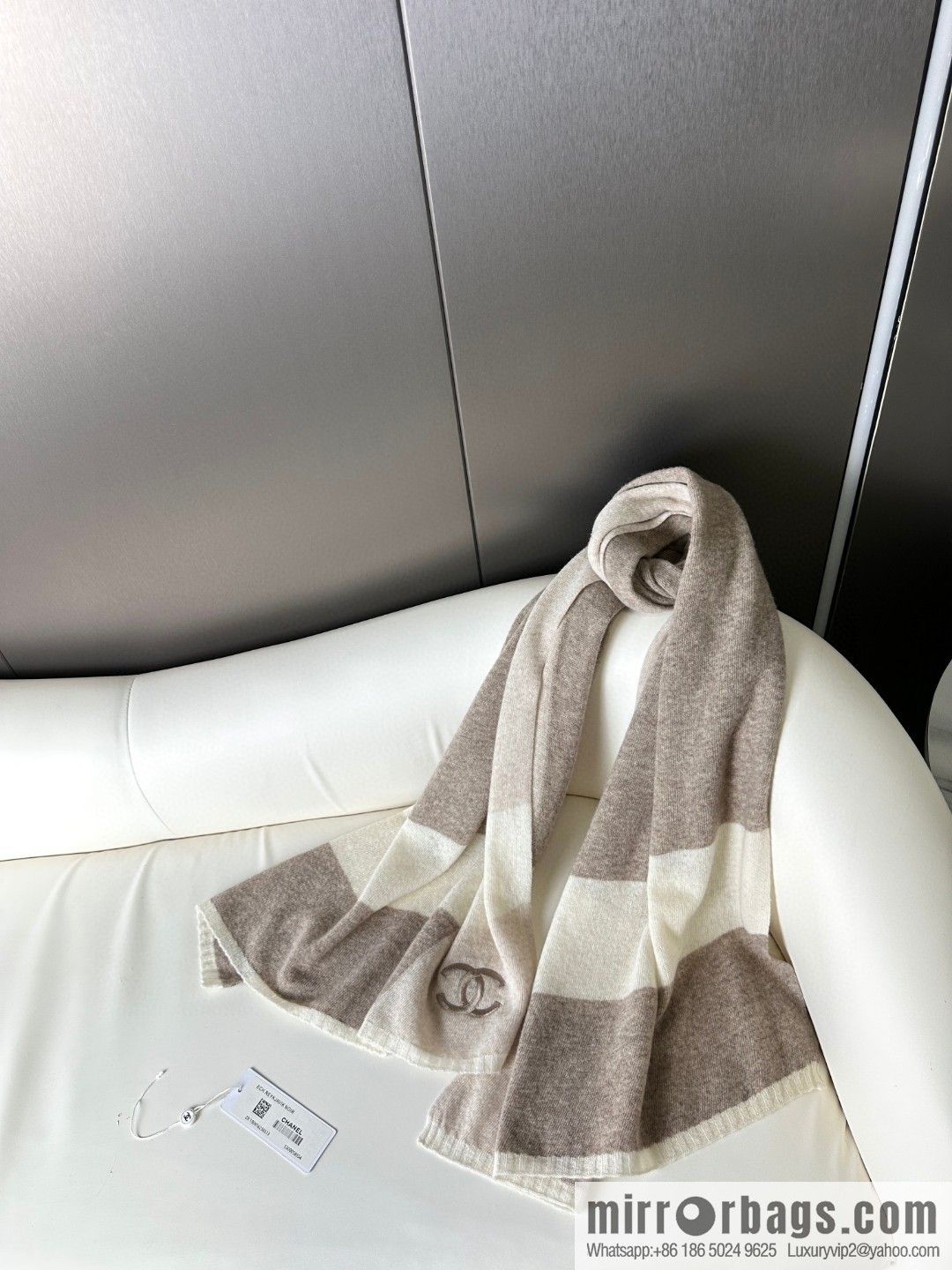 CHANEL 2023 new cashmere knitted scarf