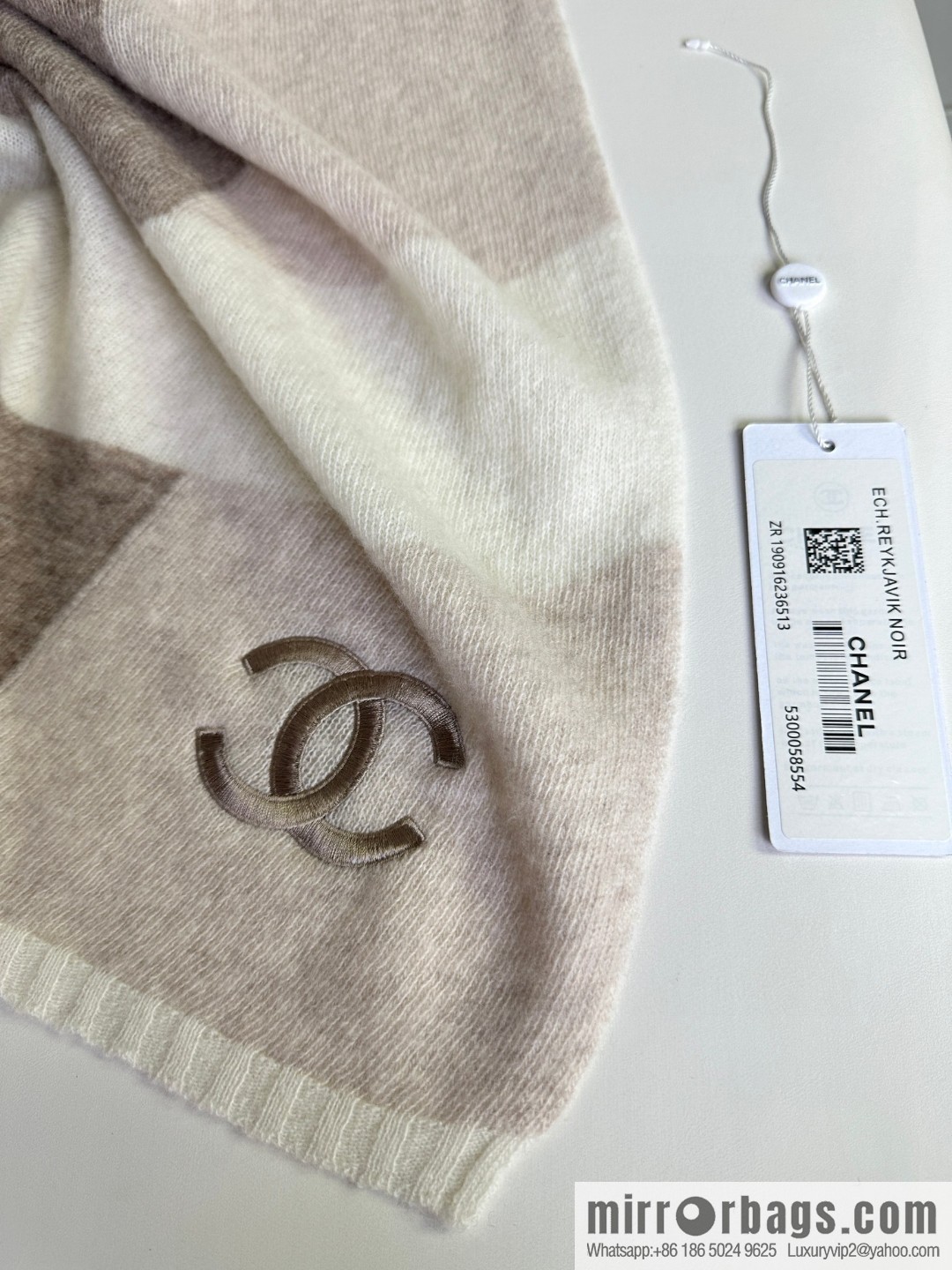 CHANEL 2023 new cashmere knitted scarf