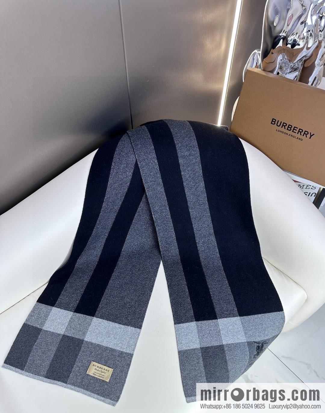 Burberry, classic war horse plaid, knitted cashmere scarf