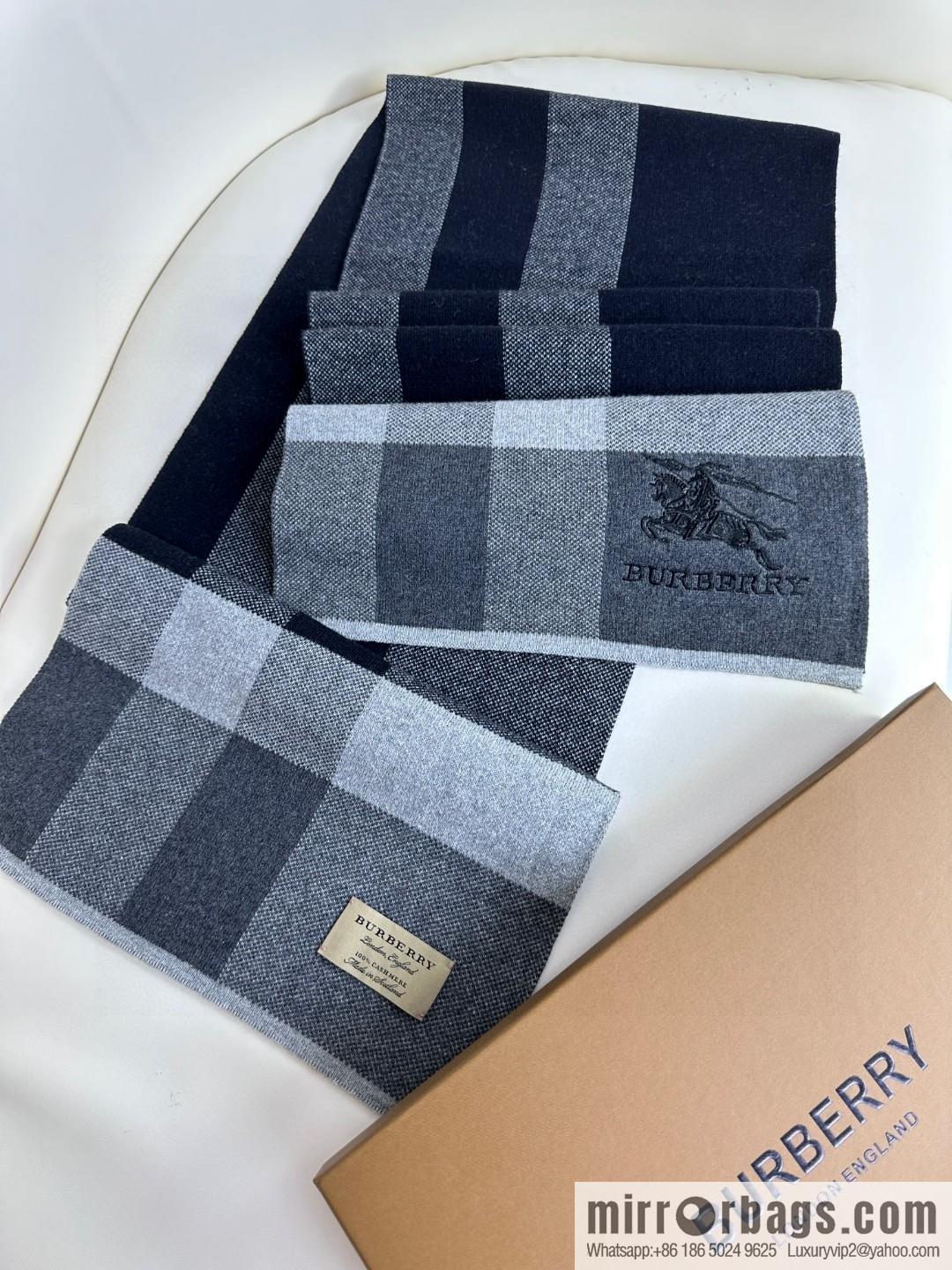 Burberry, classic war horse plaid, knitted cashmere scarf