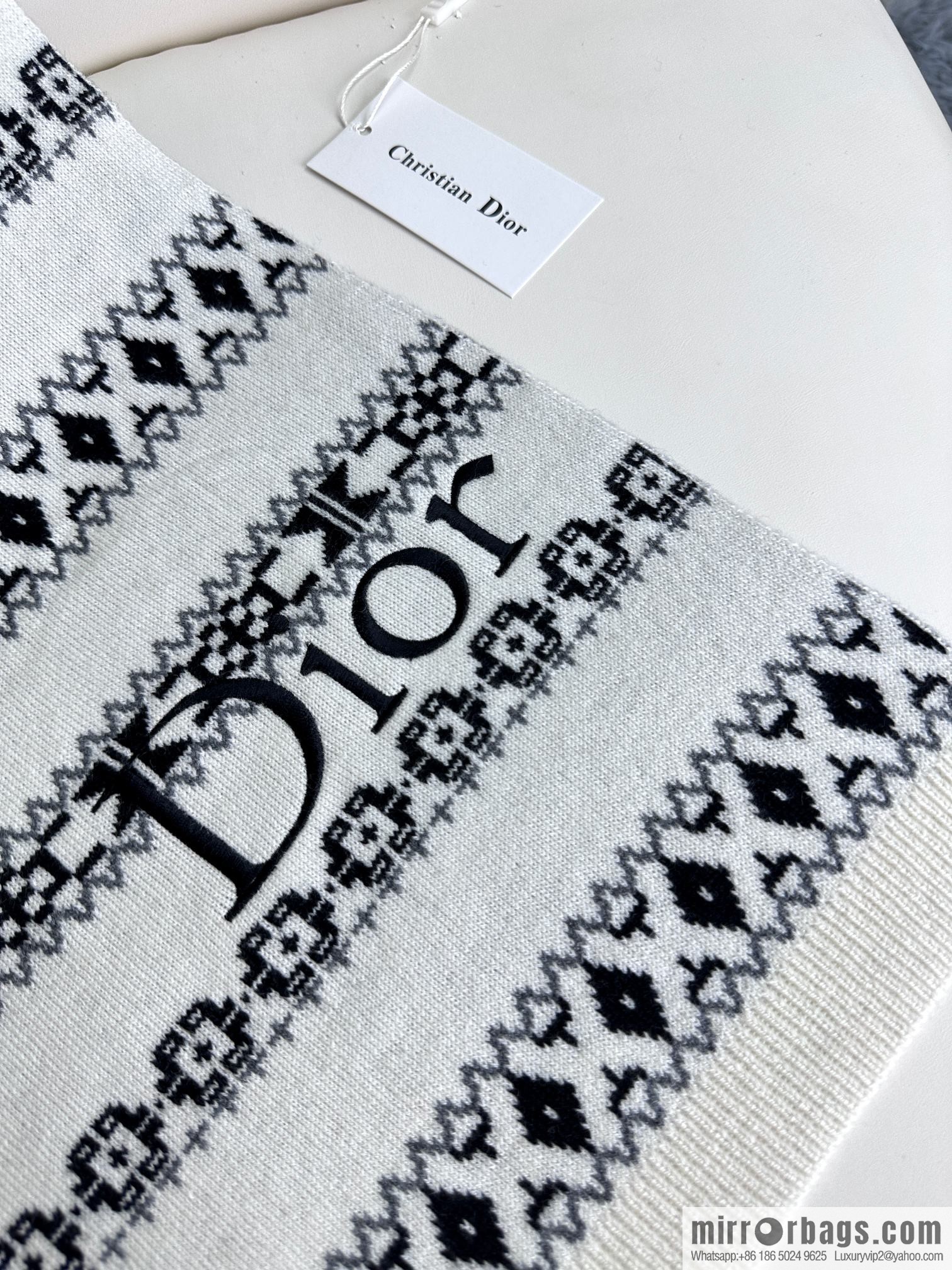 DIOR latest autumn and winter [D pattern] pure cashmere scarf shawl