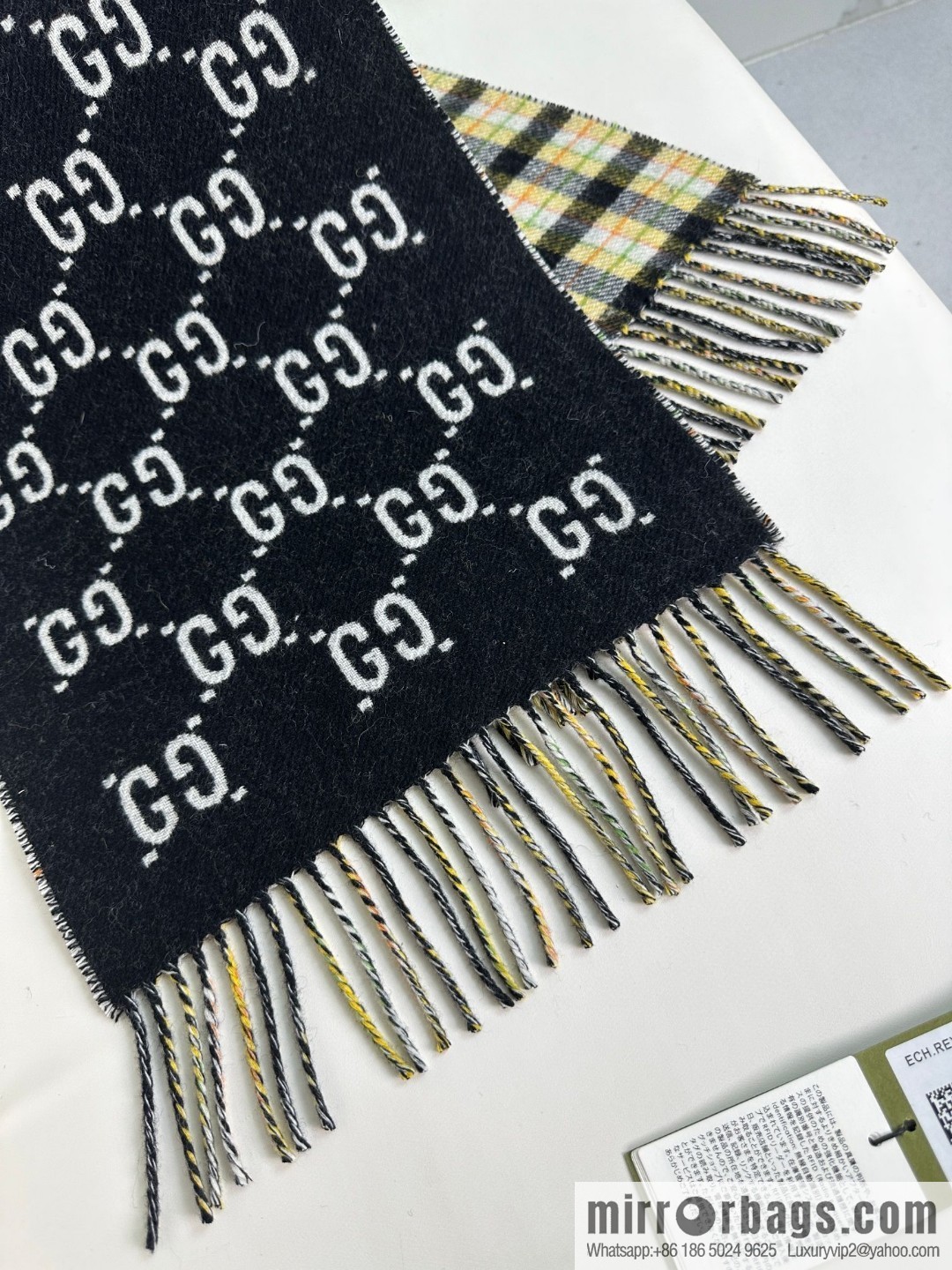 GUCCI classic cashmere scarf ❗ double-sided scarf