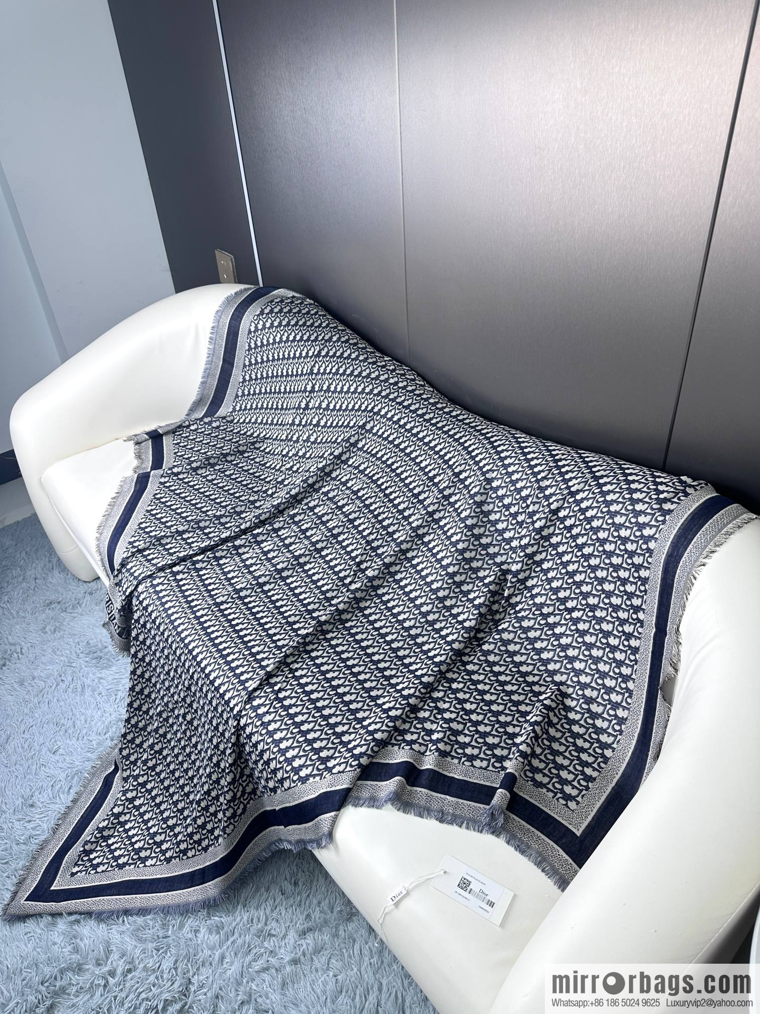 DIOR Classic Letter Jacquard Shawl