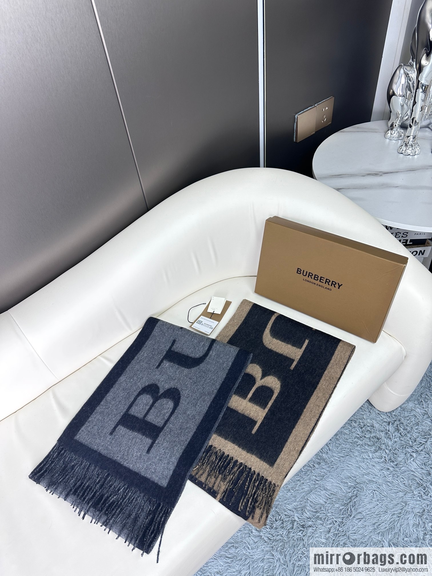 Burberry 2023 new double-sided cashmere scarf
