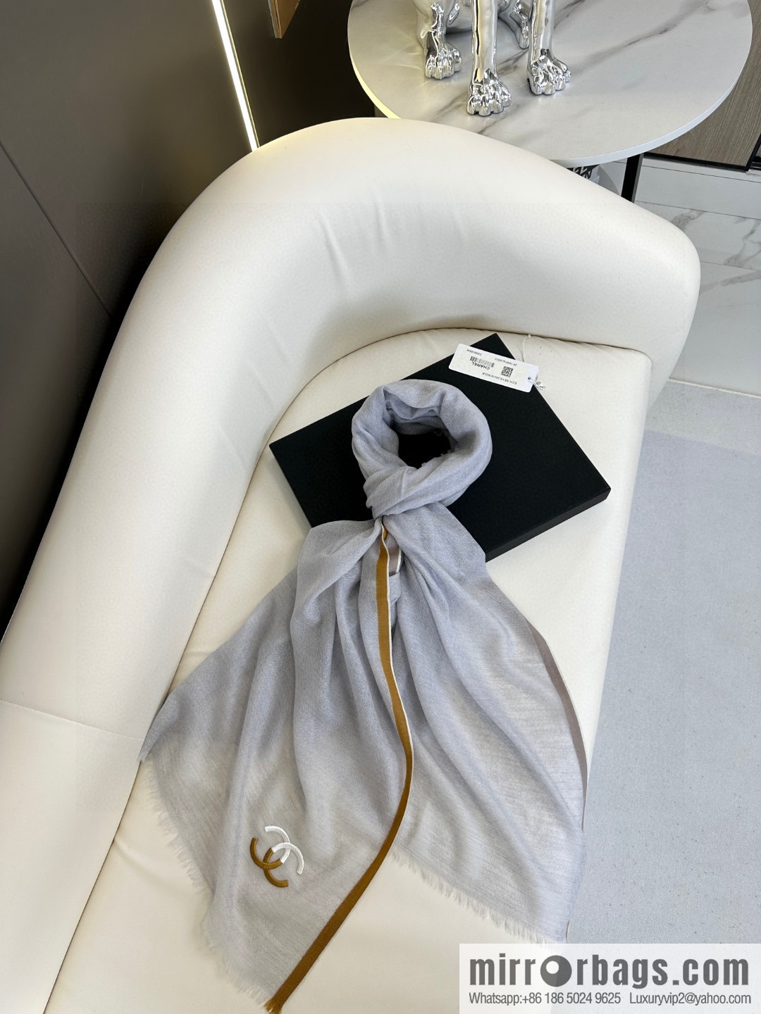 CHANEL cashmere scarf