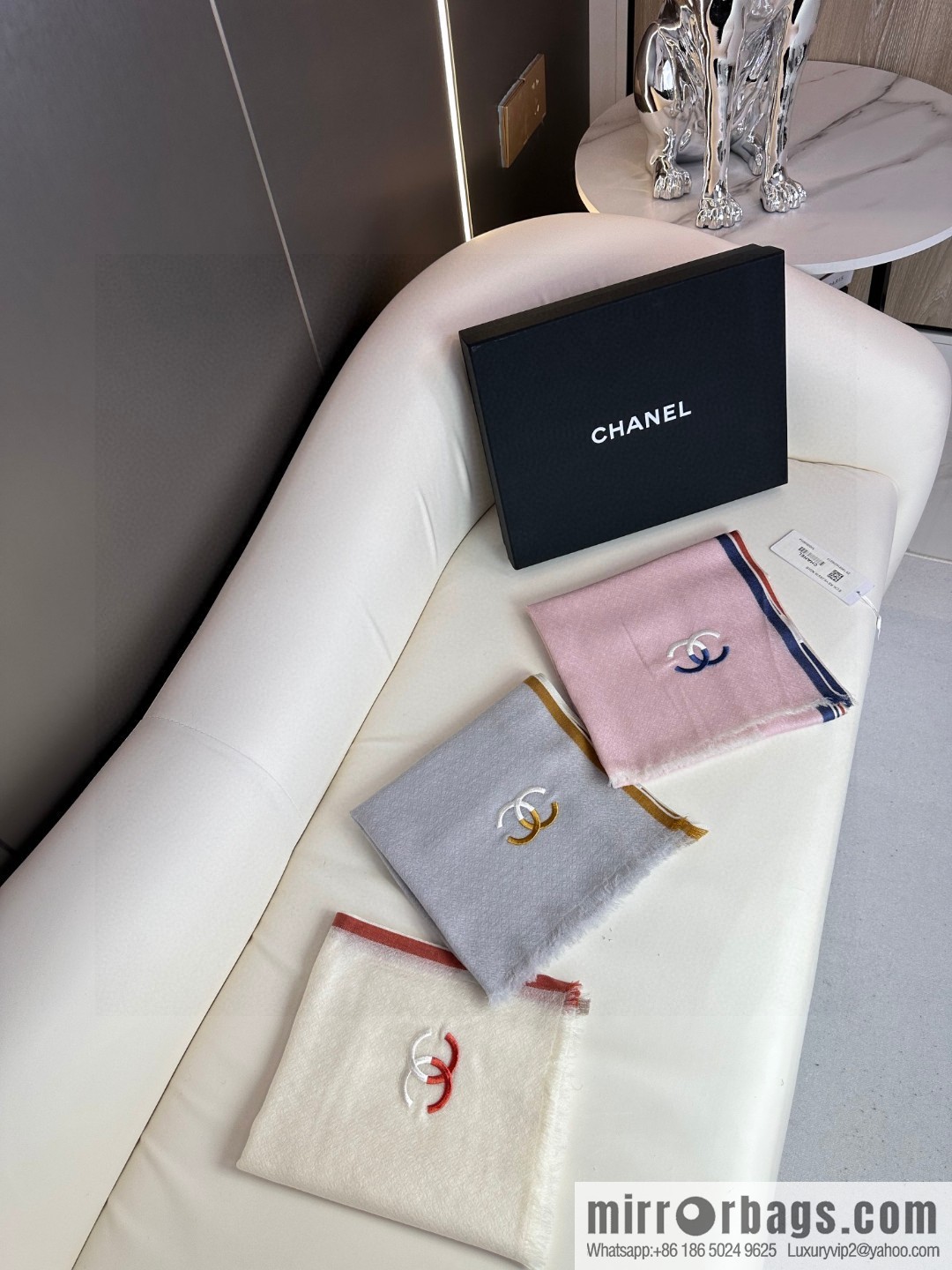 CHANEL cashmere scarf