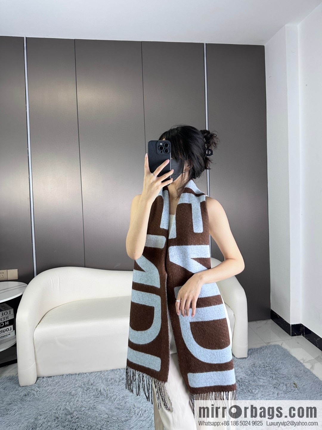 FENDI's latest color matching scarf in 23 years