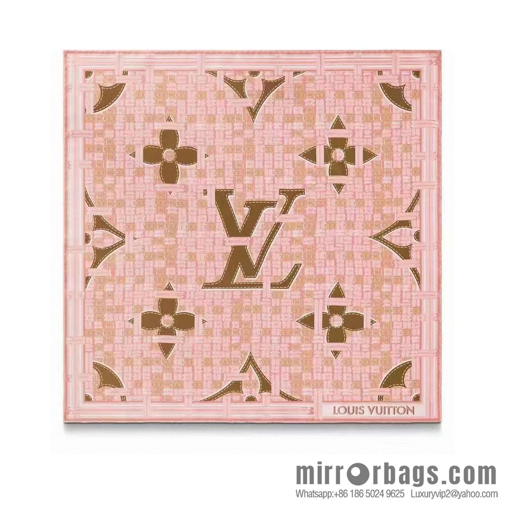 LV double-sided top cashmere square towel of the same color