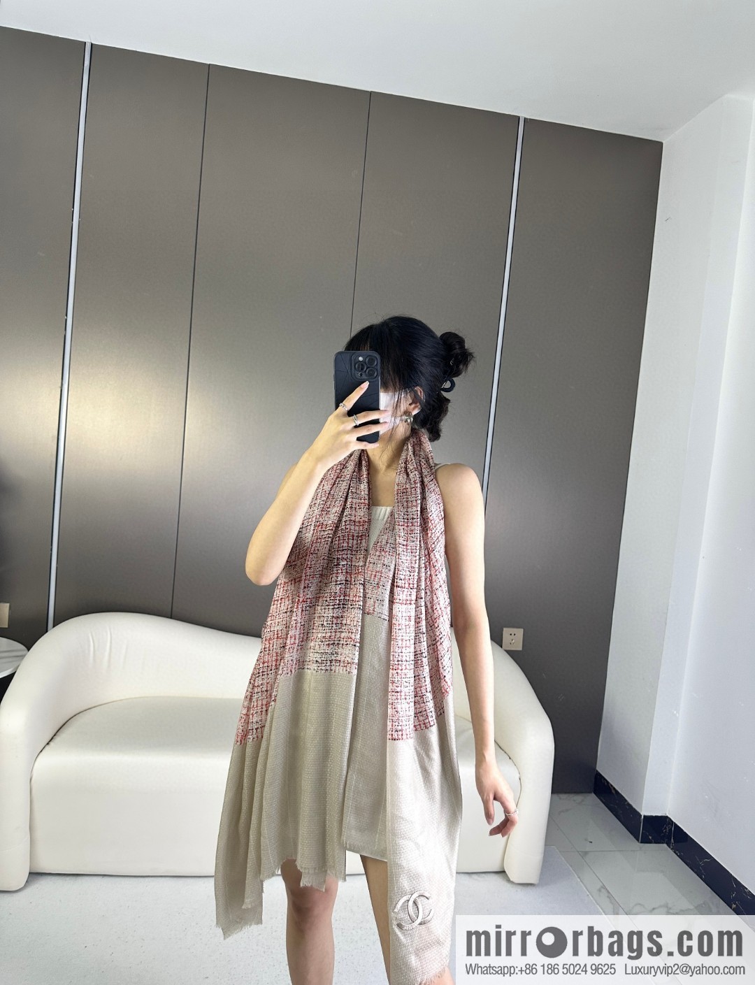 CHANEL 2023 new cashmere scarf, three colors