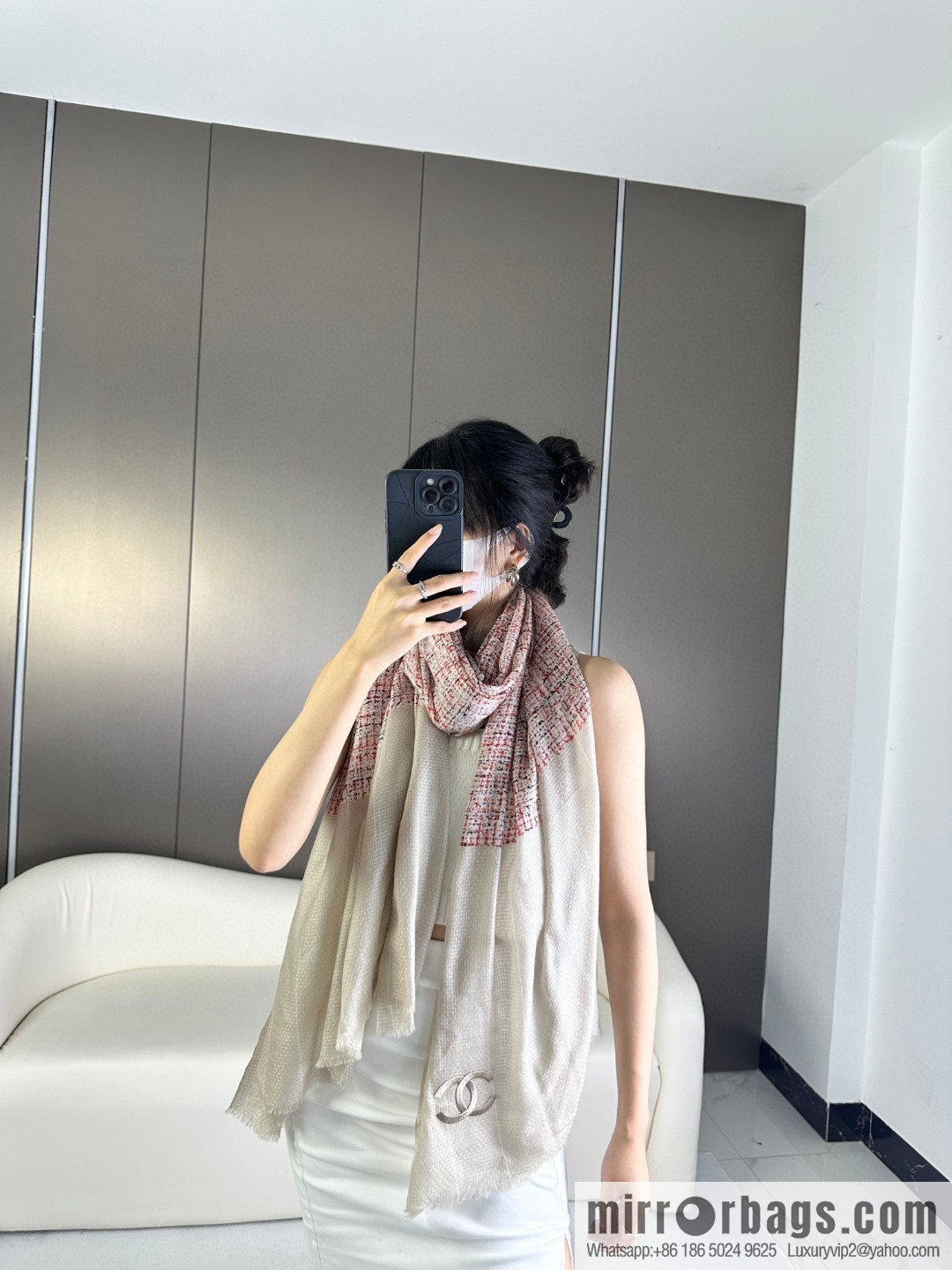 CHANEL 2023 new cashmere scarf, three colors