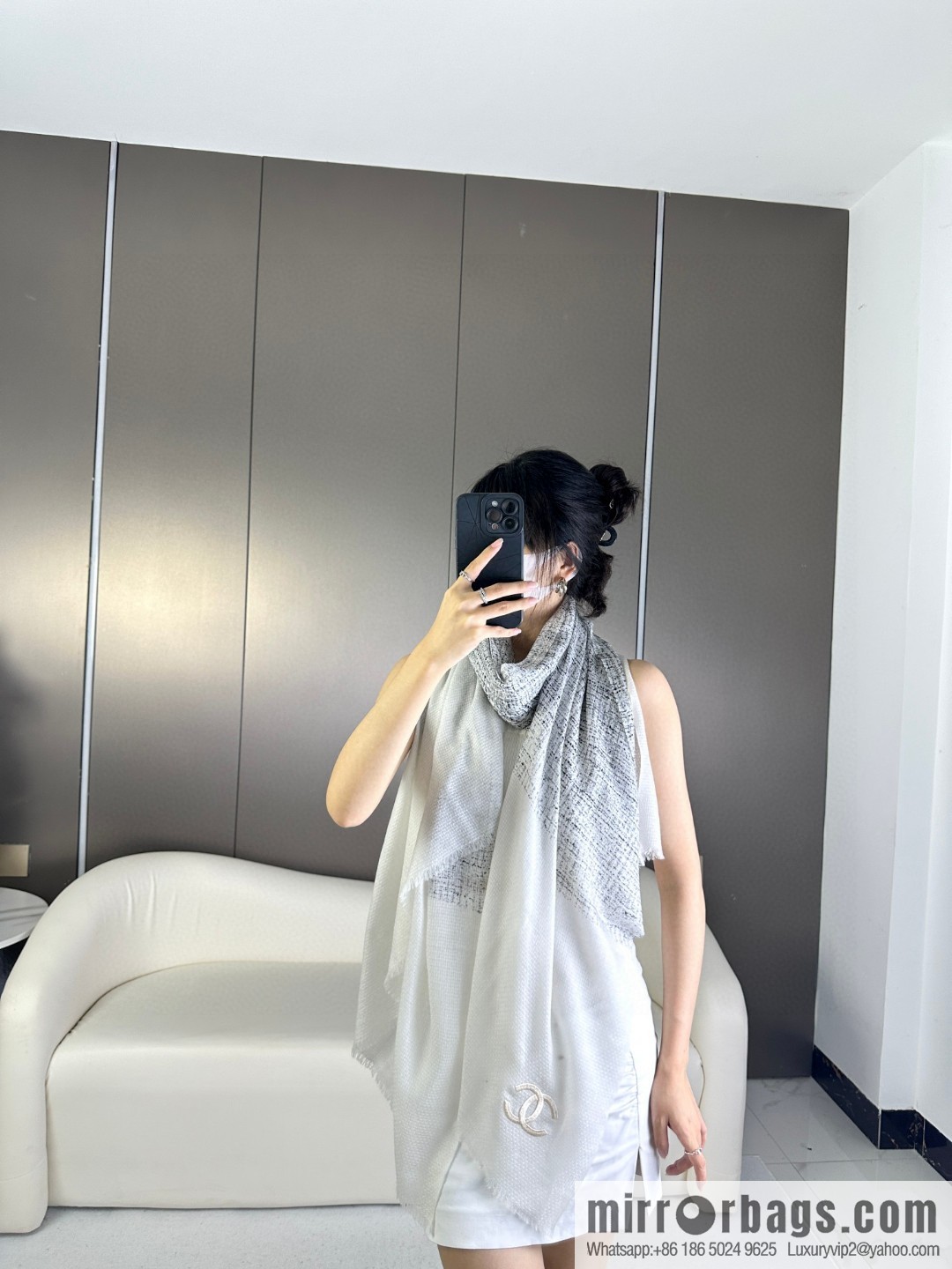 CHANEL 2023 new cashmere scarf, three colors