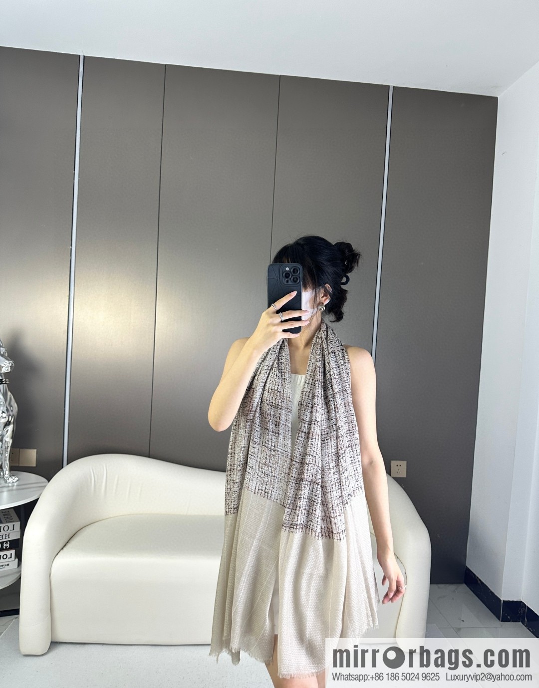 CHANEL 2023 new cashmere scarf, three colors