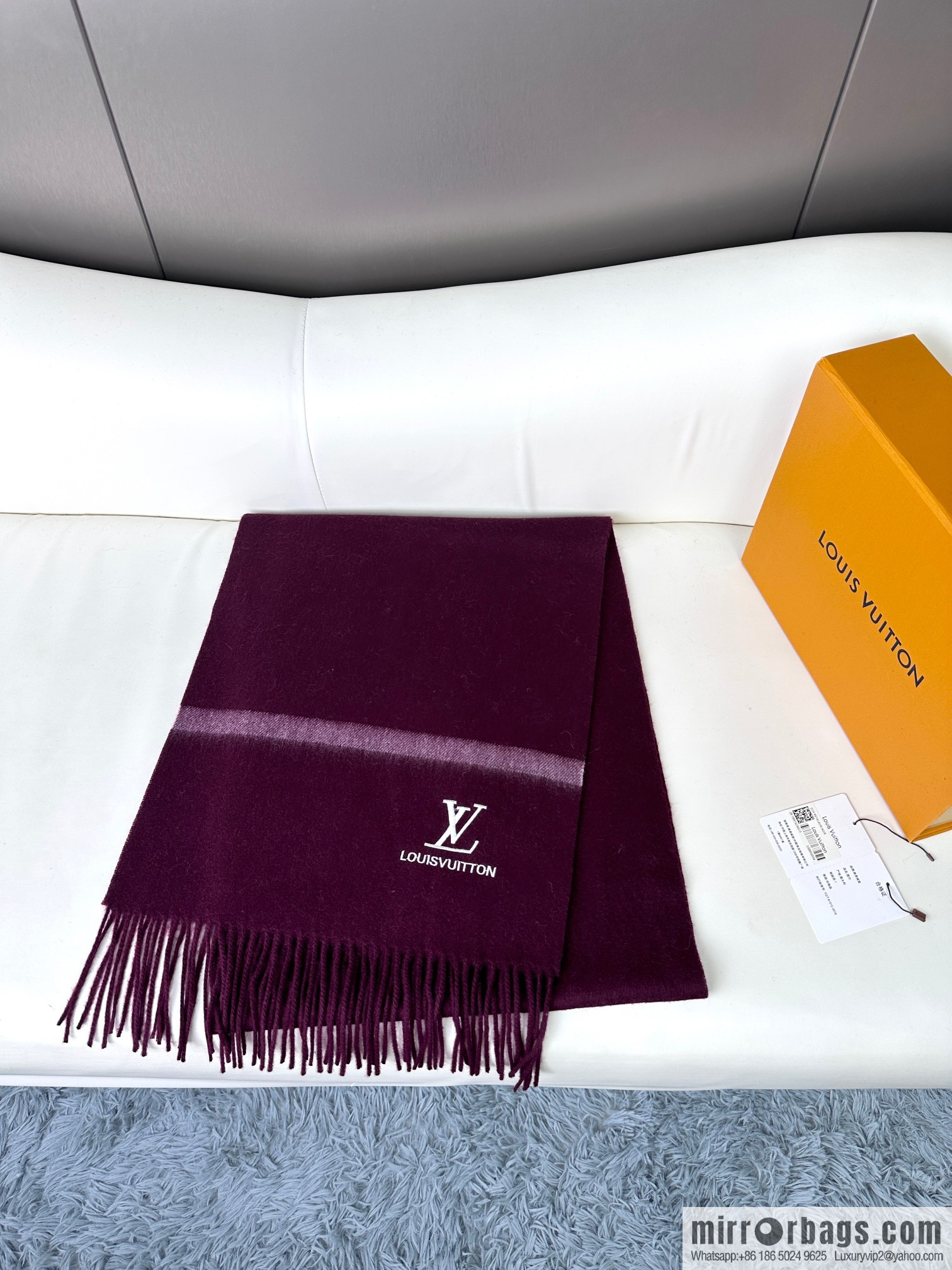 LV embroidered LOGO couple scarf