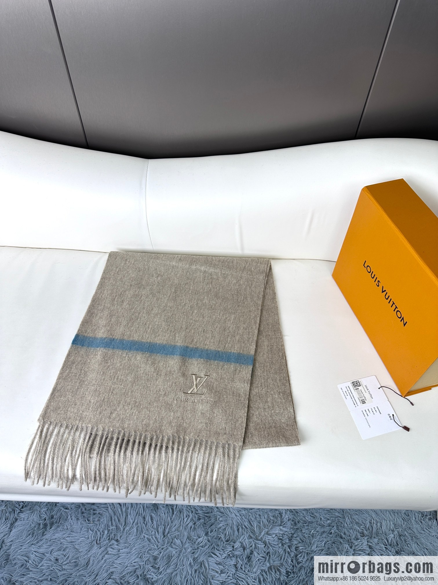 LV embroidered LOGO couple scarf