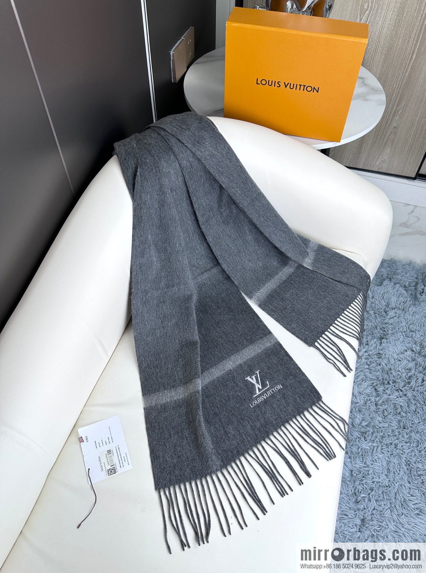 LV embroidered LOGO couple scarf