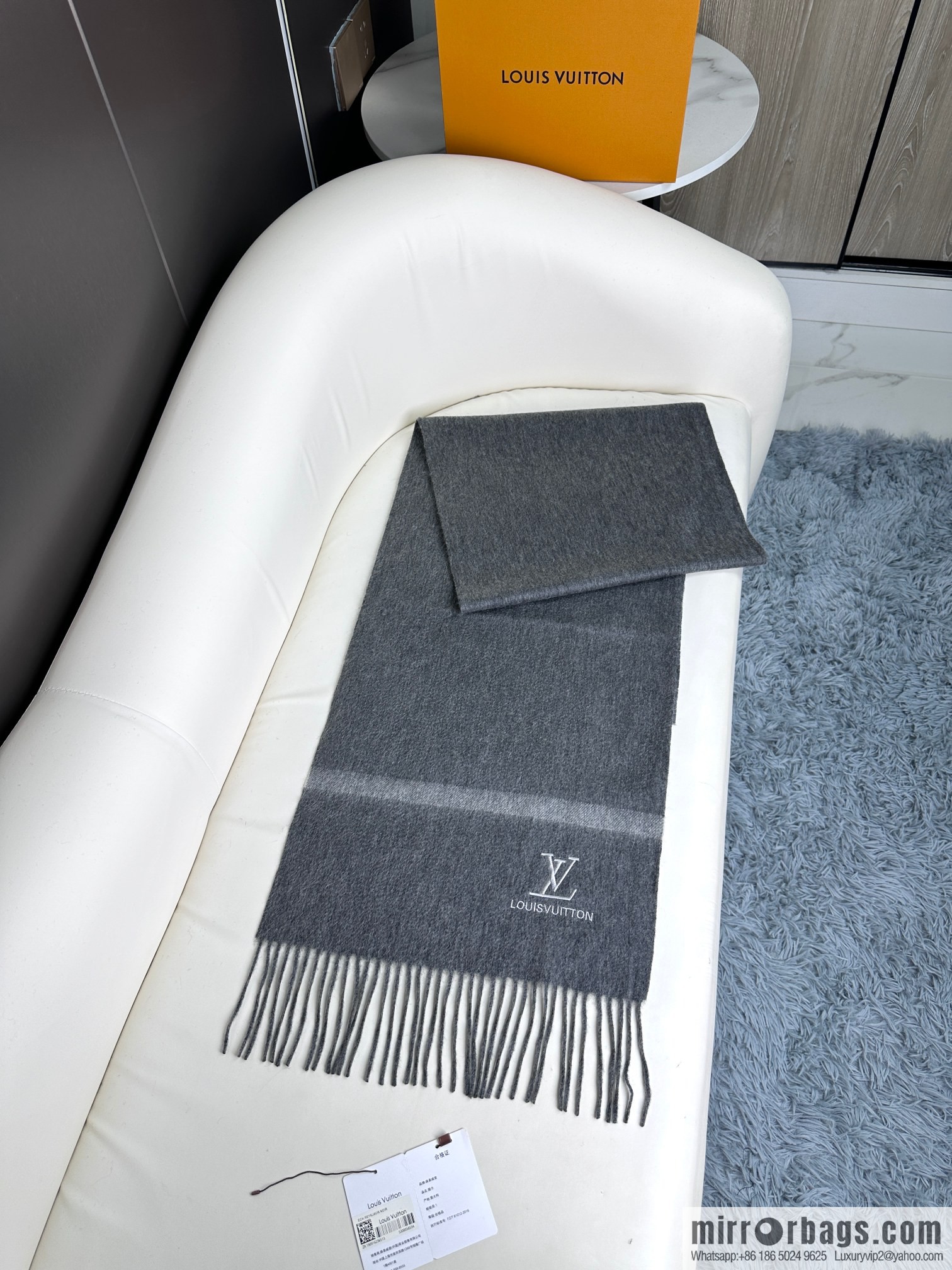 LV embroidered LOGO couple scarf