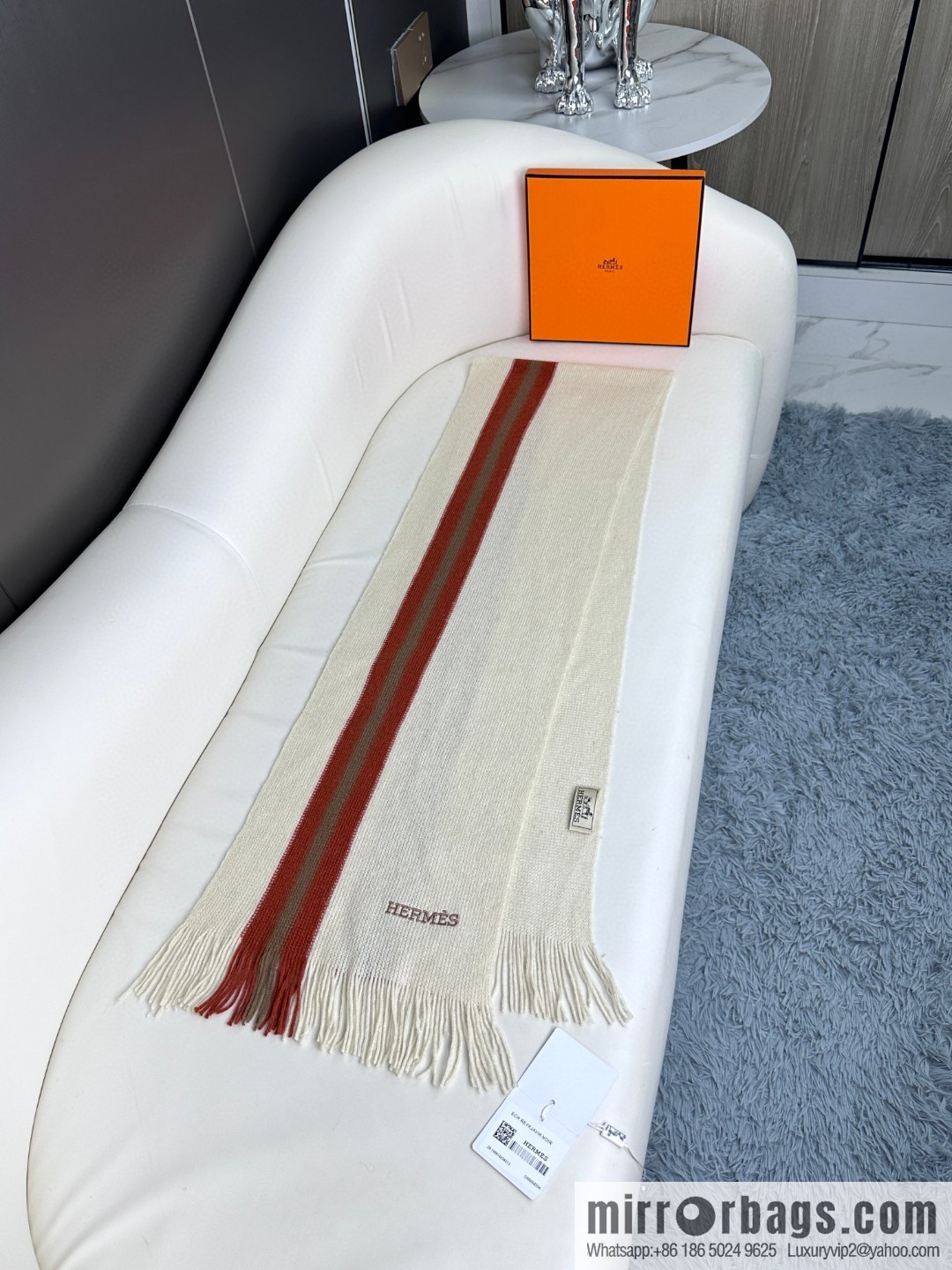 Hermes Hermes 2023 same style for men and women, high-end cashmere knitted scarf