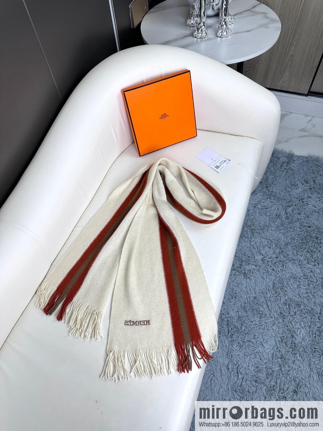 Hermes Hermes 2023 same style for men and women, high-end cashmere knitted scarf