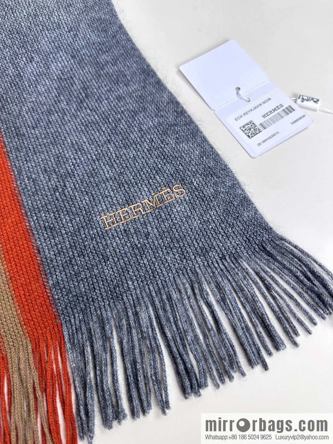 Hermes Hermes 2023 same style for men and women, high-end cashmere knitted scarf