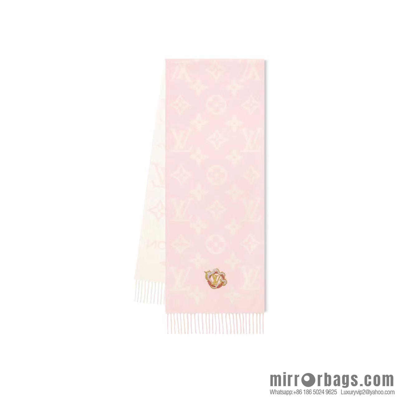 LV letter embroidered sticker scarf M79522