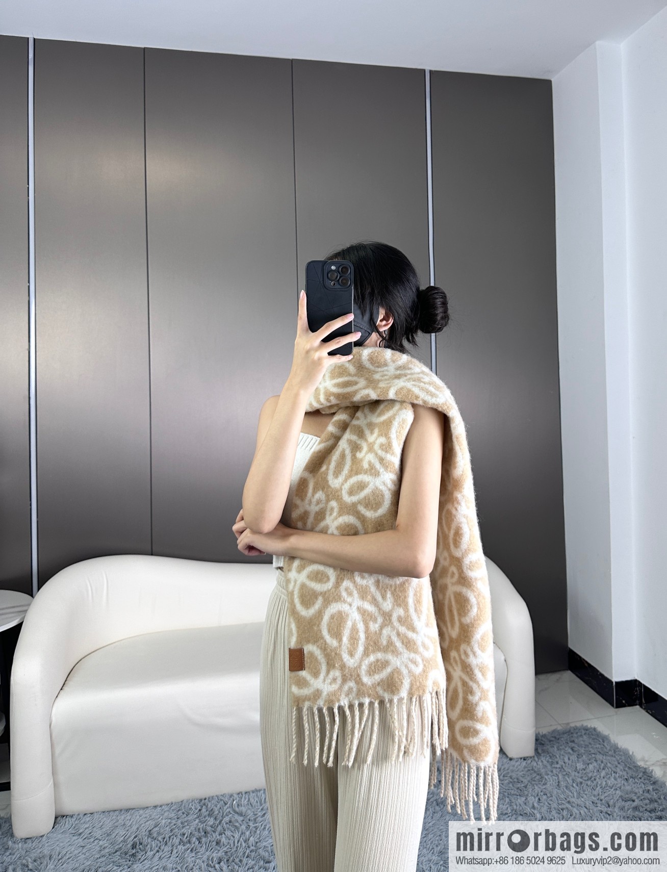LOEWE new wool mohair scarf