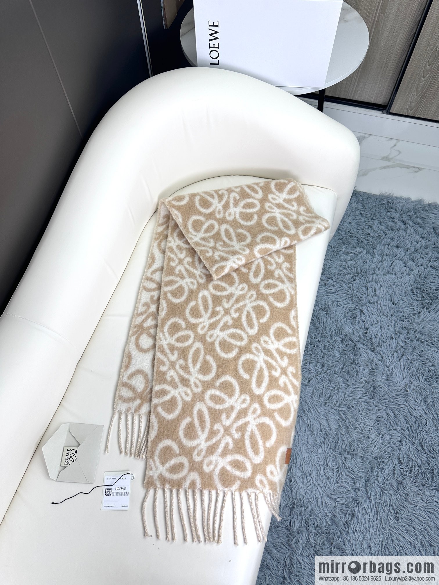 LOEWE new wool mohair scarf
