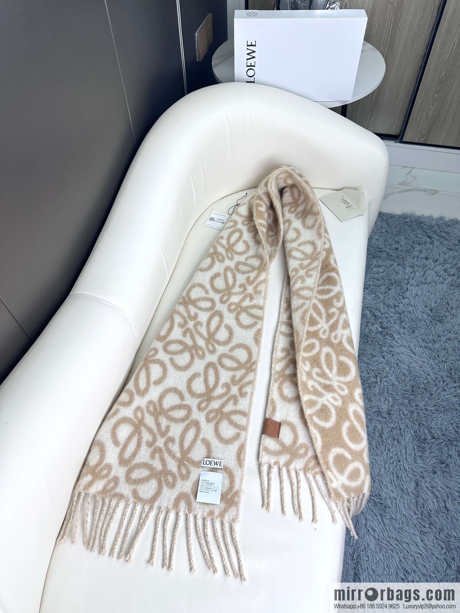 LOEWE new wool mohair scarf