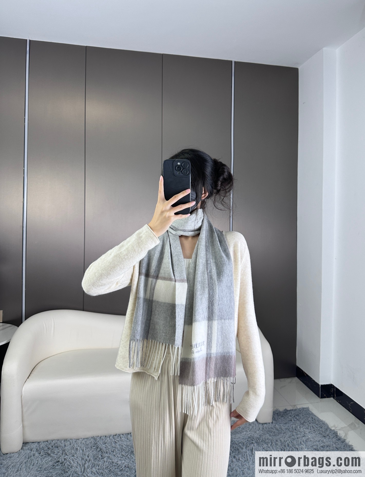 Burberry burberry 2023 new couple cashmere scarf
