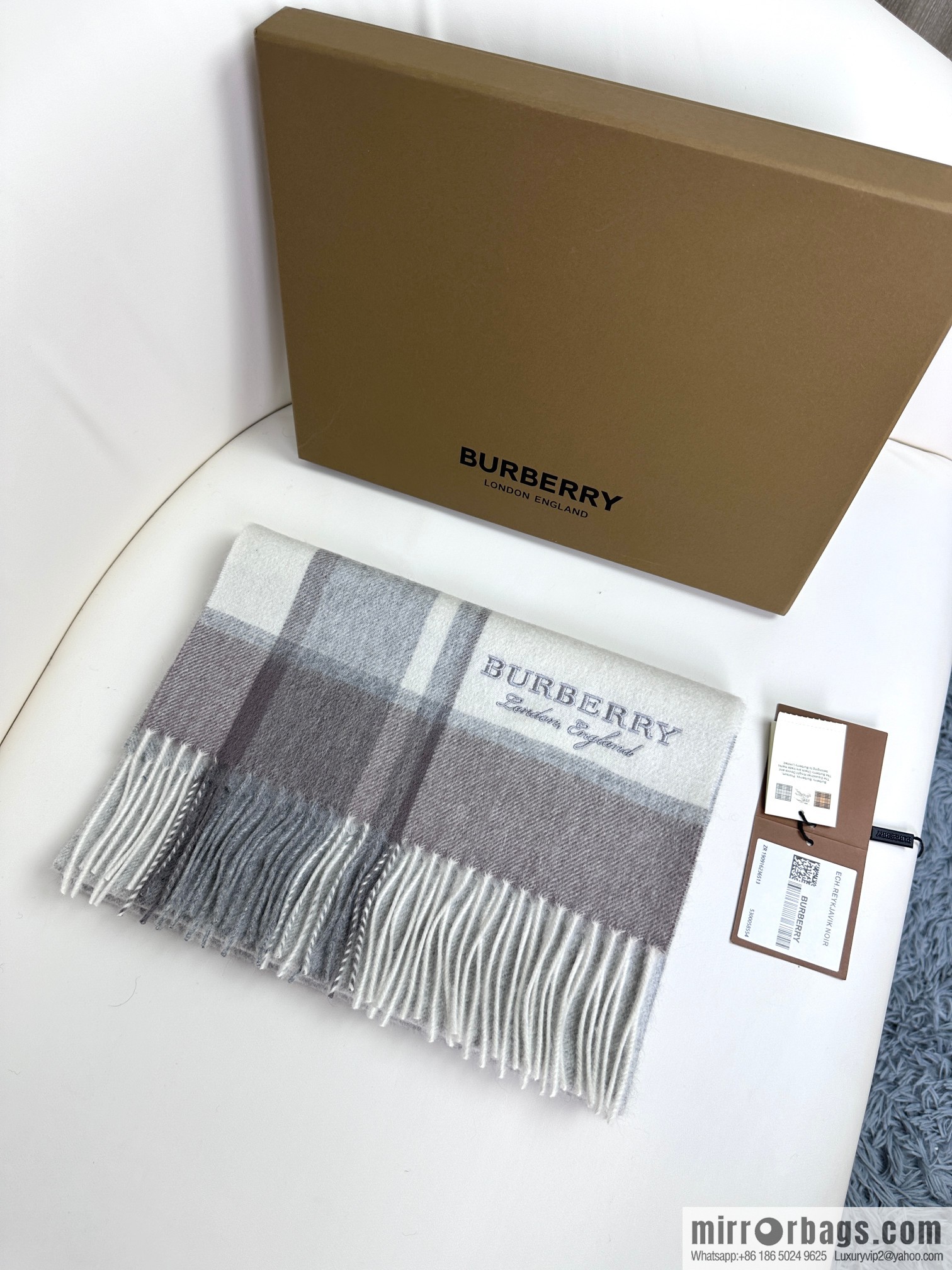 Burberry burberry 2023 new couple cashmere scarf