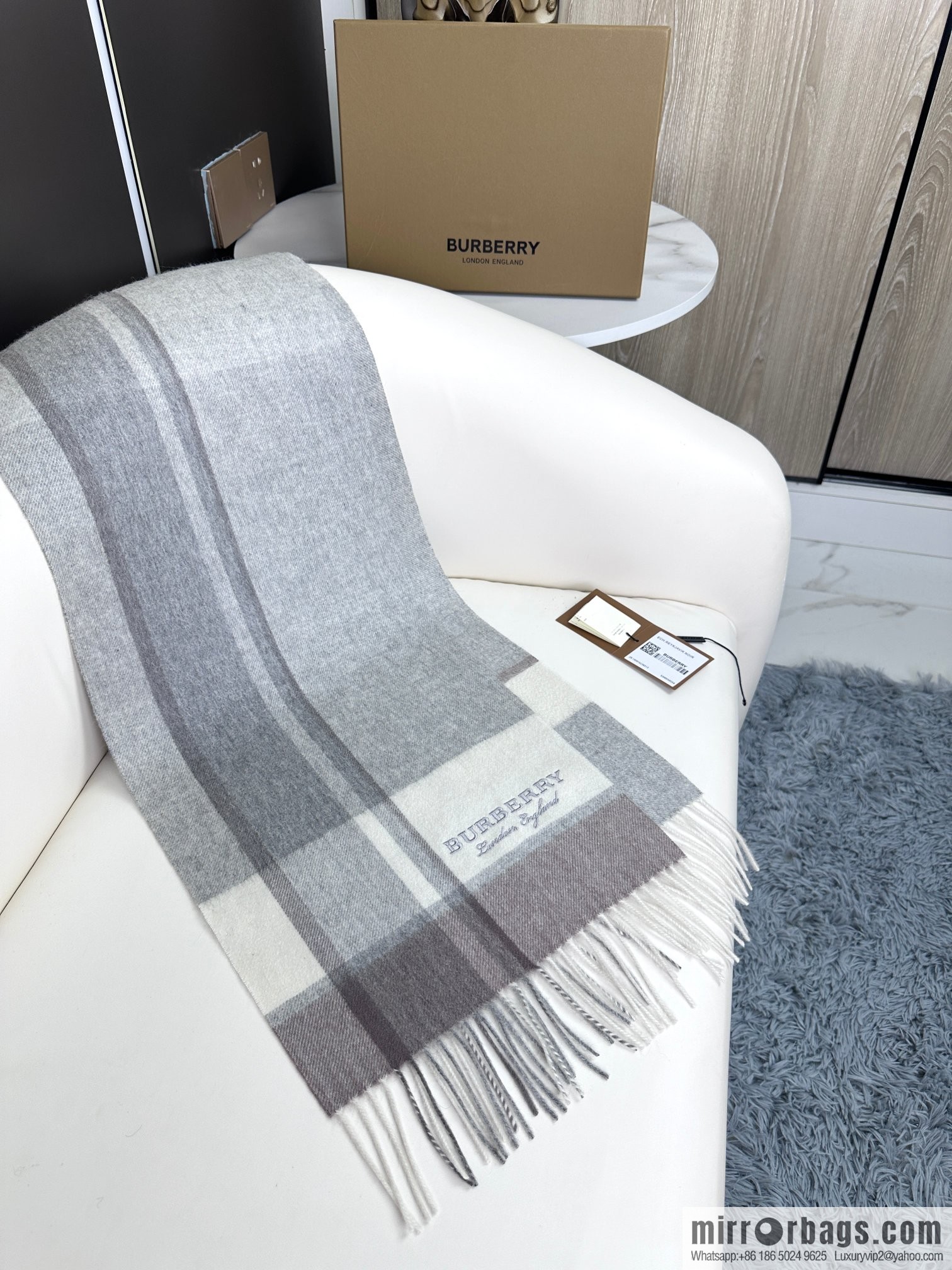 Burberry burberry 2023 new couple cashmere scarf