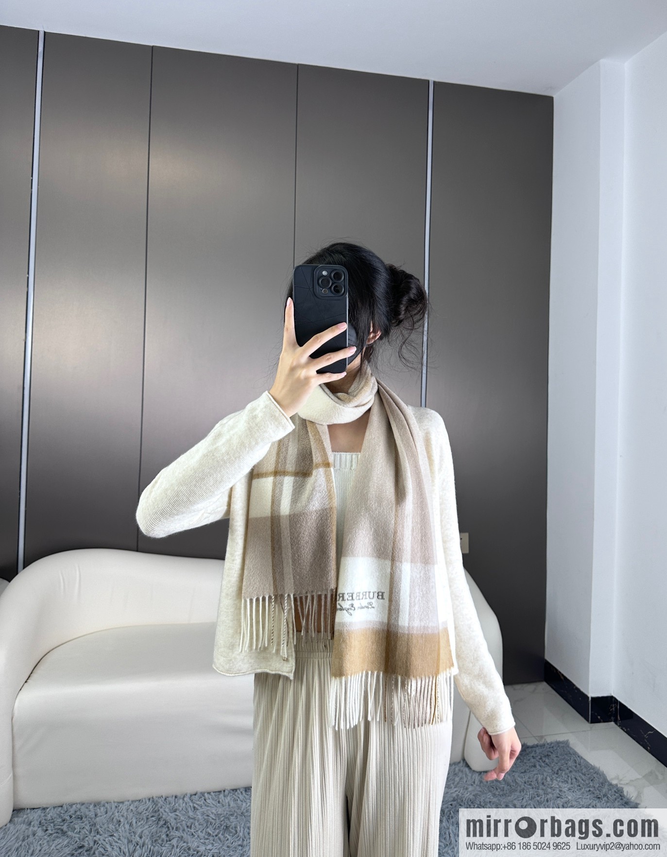Burberry burberry 2023 new couple cashmere scarf