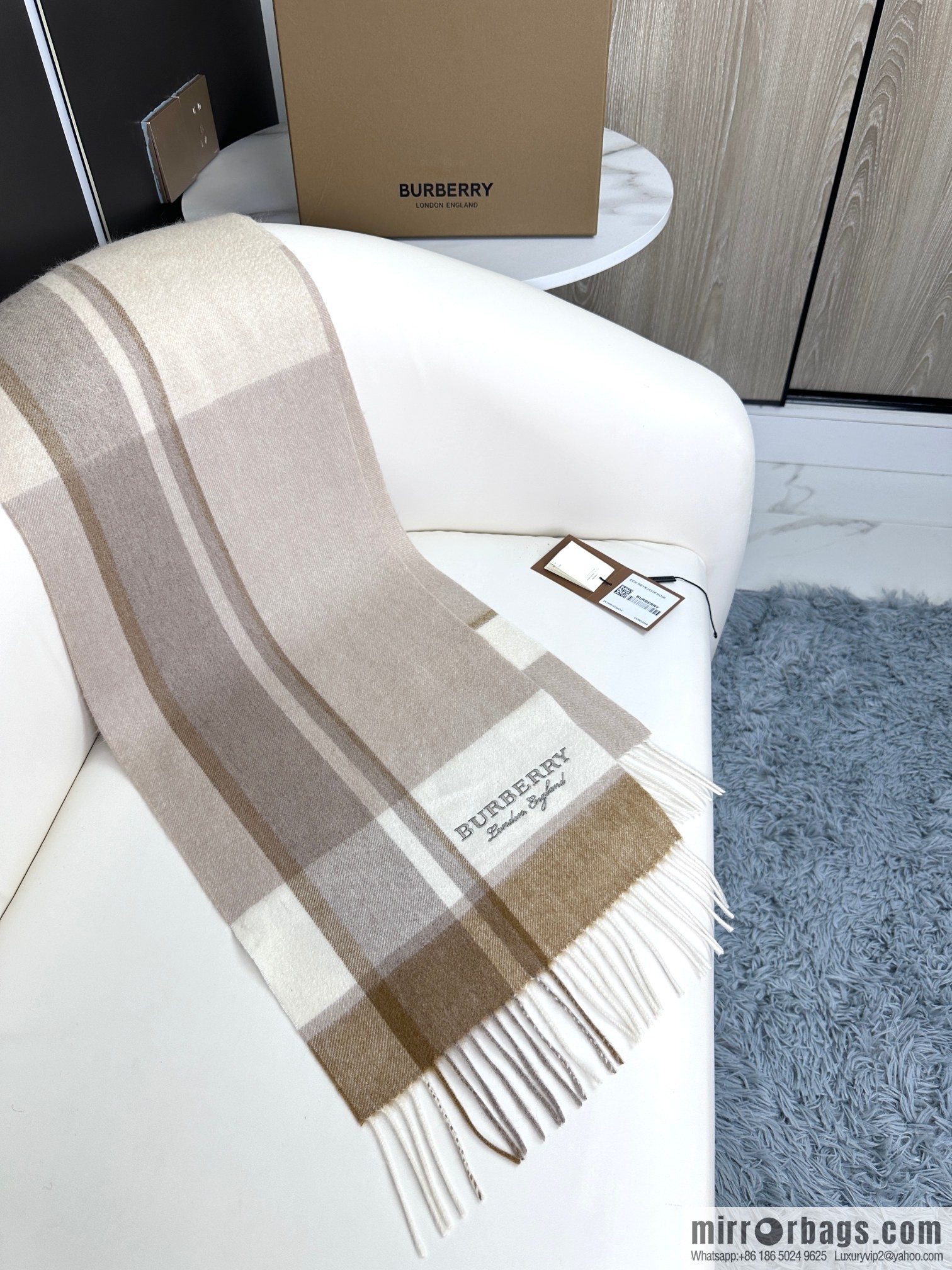 Burberry burberry 2023 new couple cashmere scarf