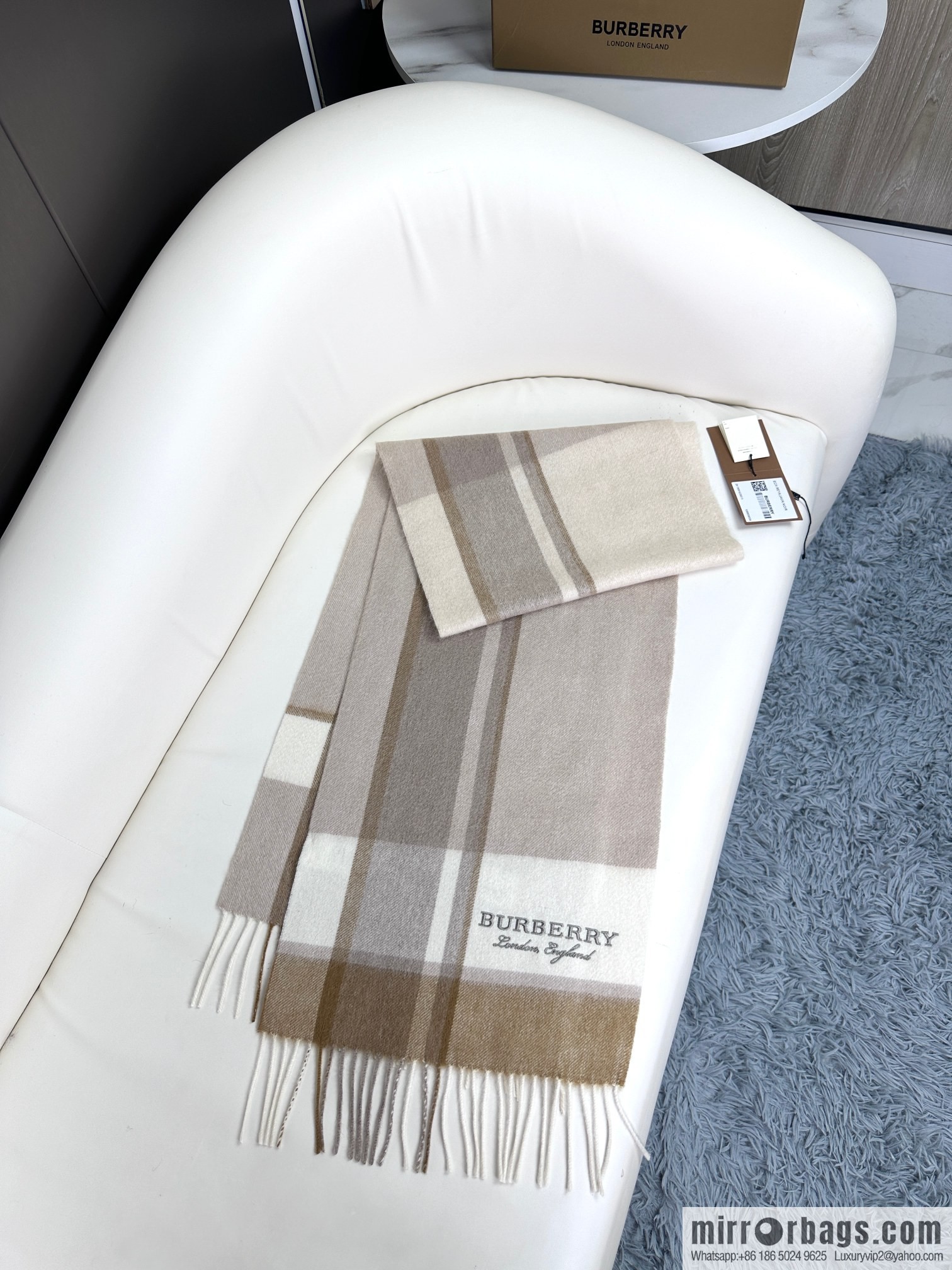 Burberry burberry 2023 new couple cashmere scarf
