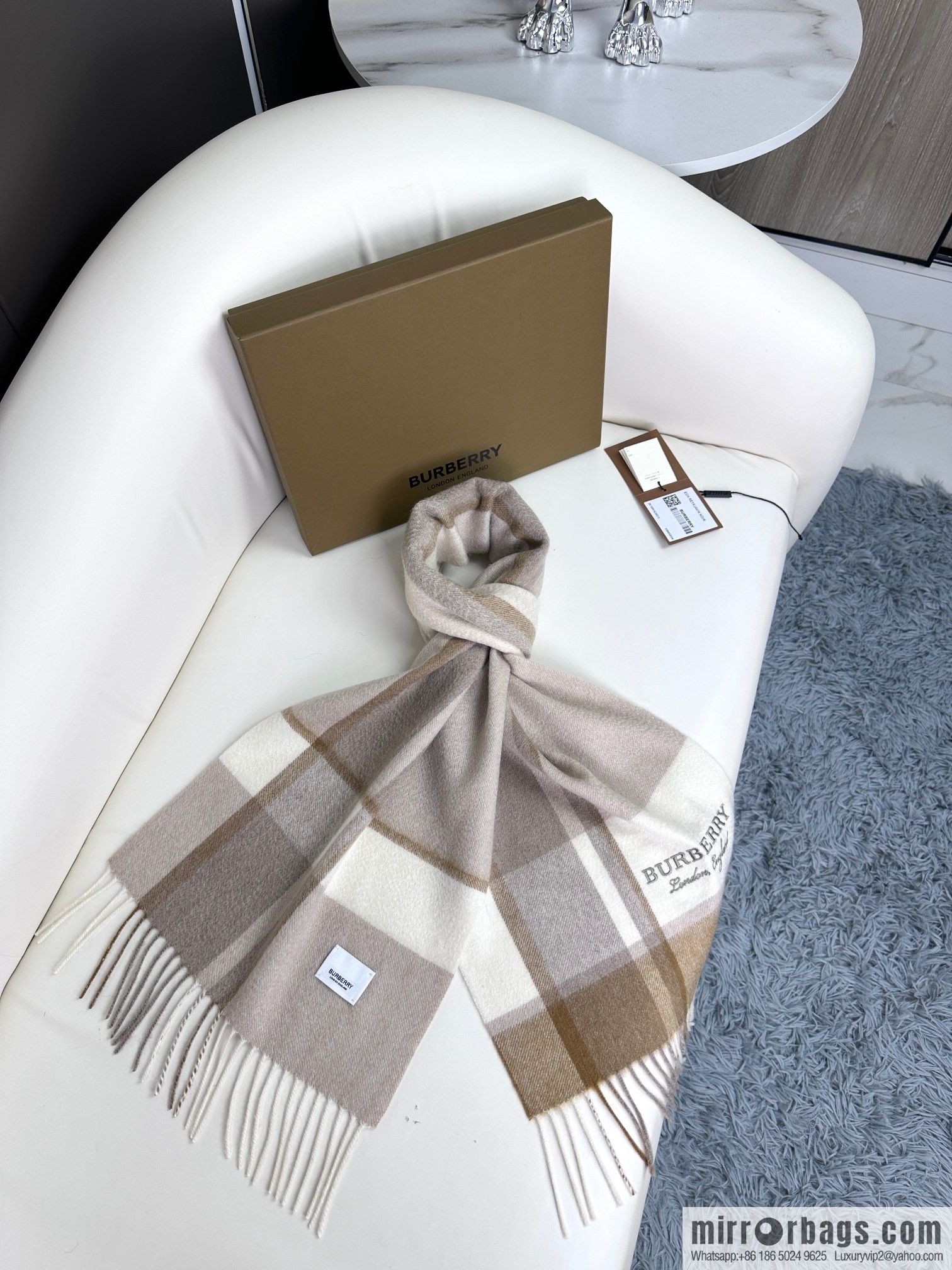 Burberry burberry 2023 new couple cashmere scarf