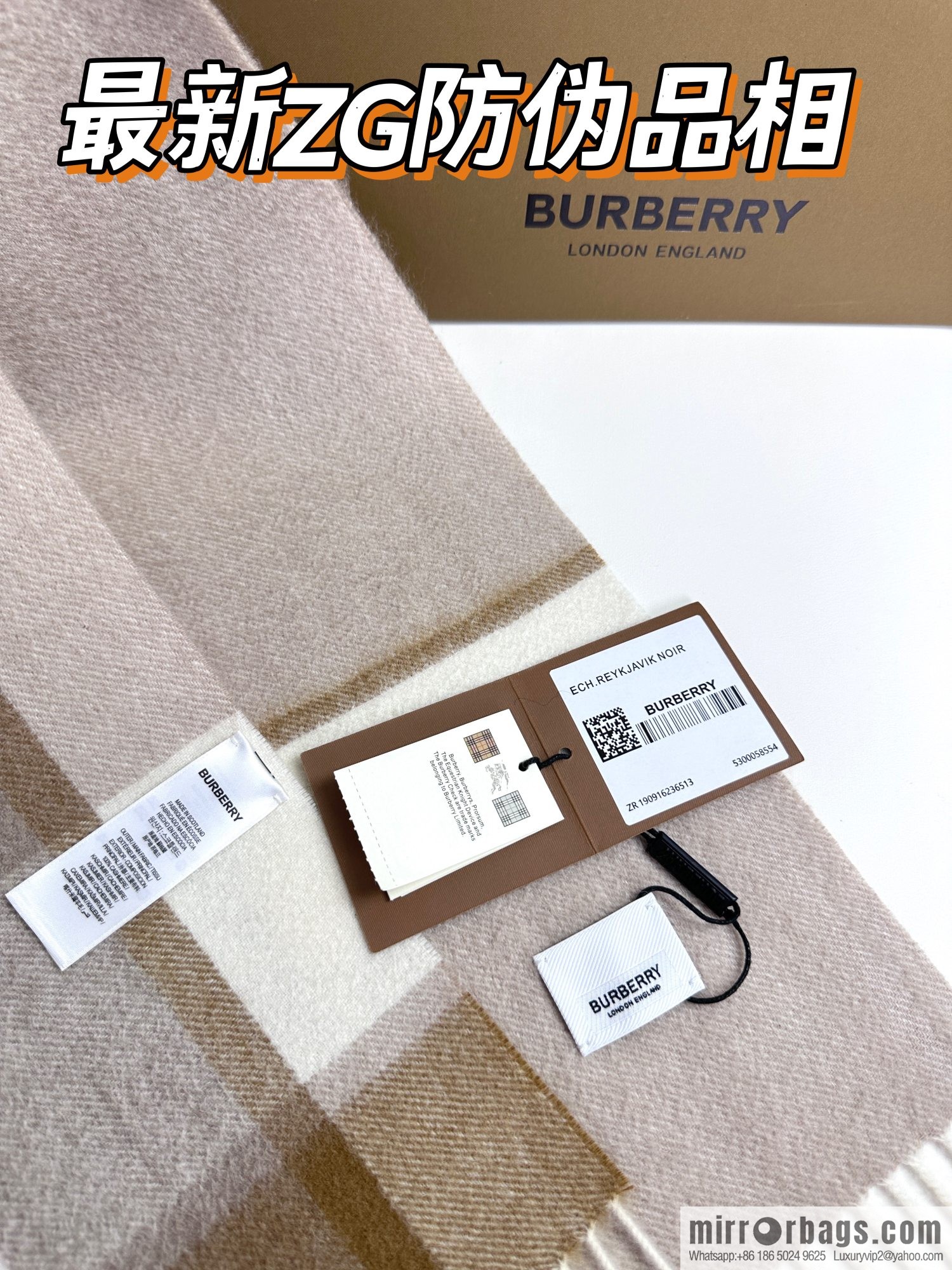 Burberry burberry 2023 new couple cashmere scarf