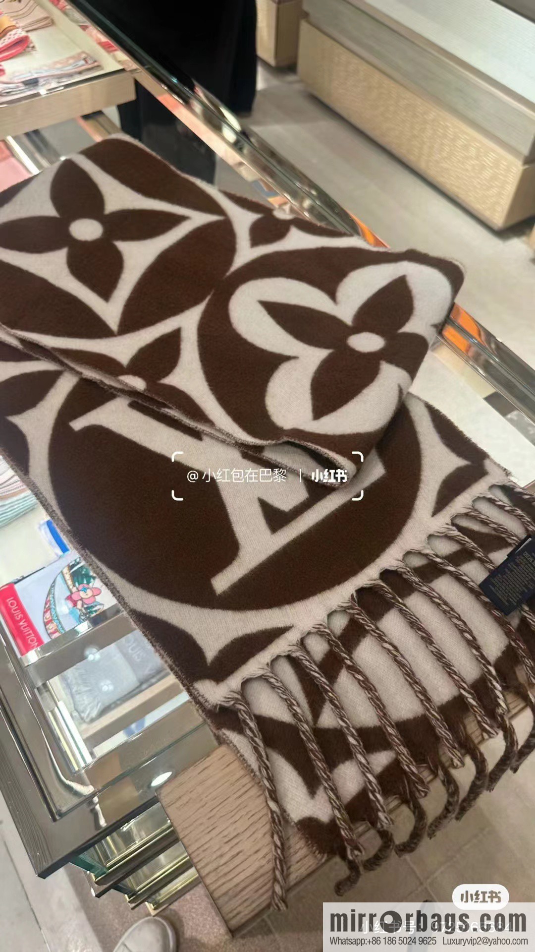 LV large letter flower cannabis flower new scarf